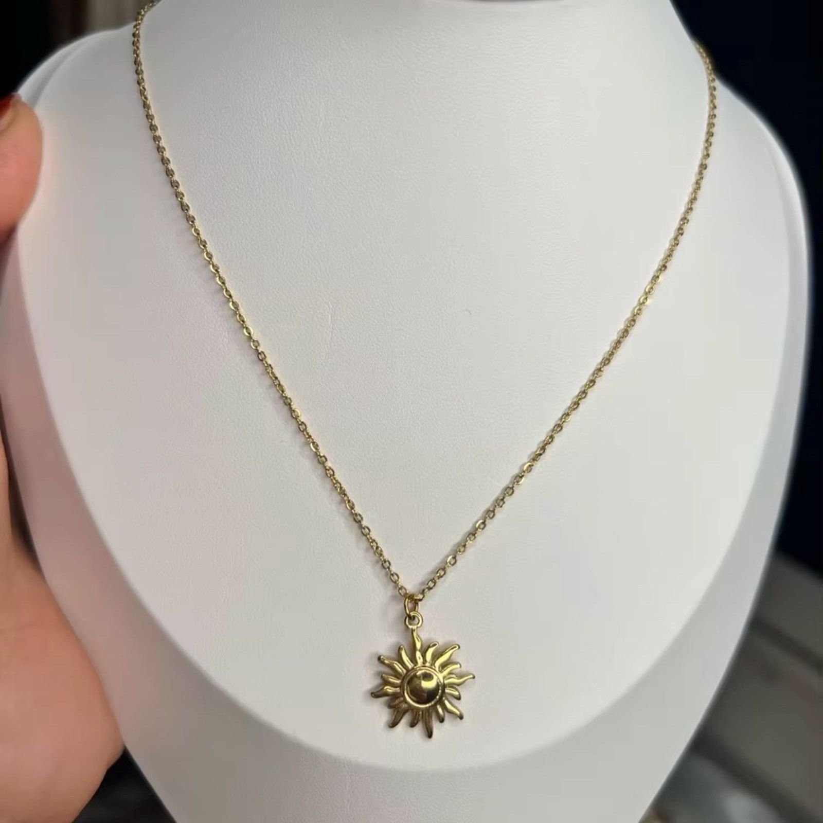 Other COPY - Stainless Steel Golden Casting Sun Pendant Necklace Size ONE SIZE - 6 Thumbnail