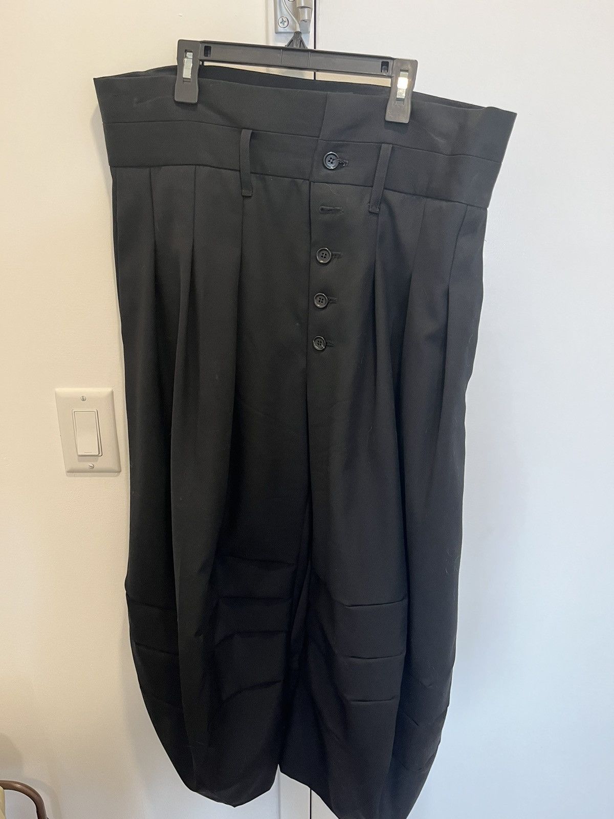 image of Christopher Nemeth Wool Pants in Black, Men's (Size 37)