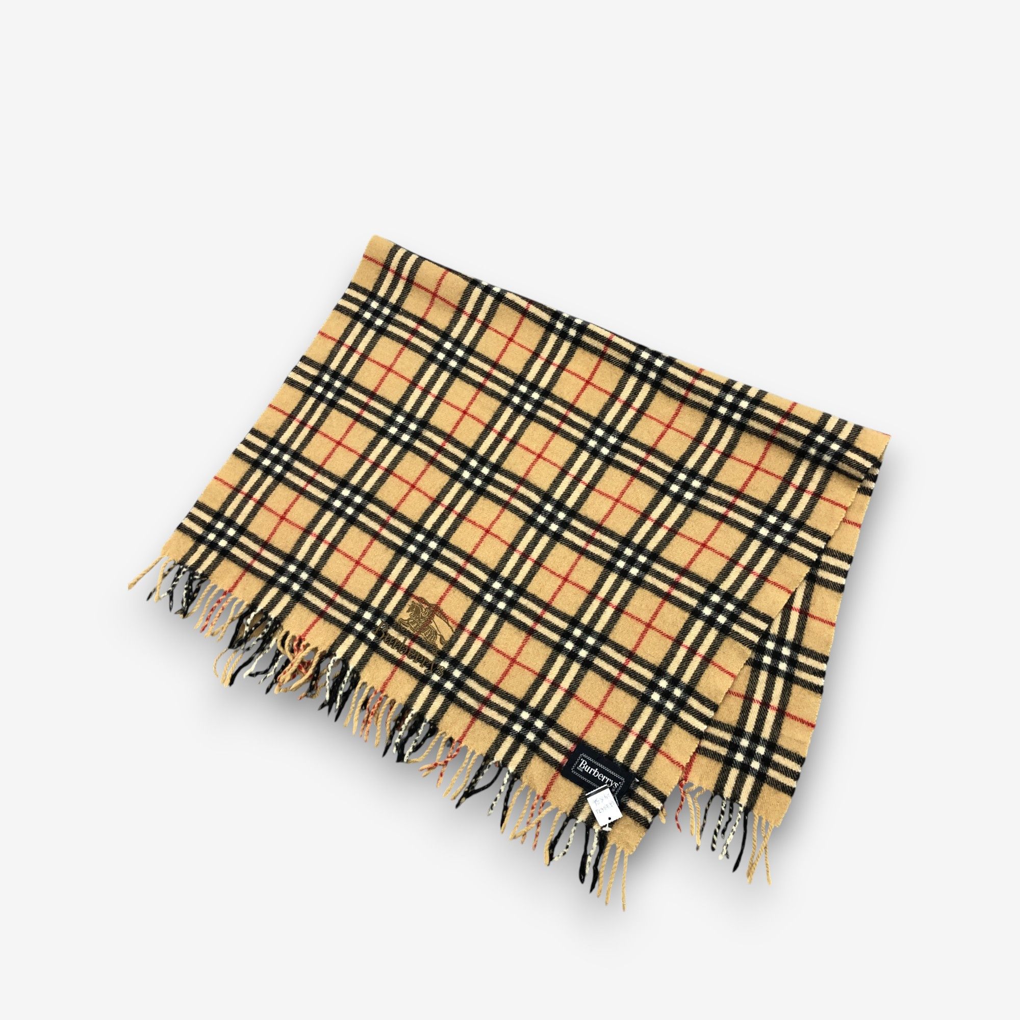 Burberry Vintage Burberry Scarf Muffler Wool Shawls Babushka Scarves Size ONE SIZE - 4 Thumbnail