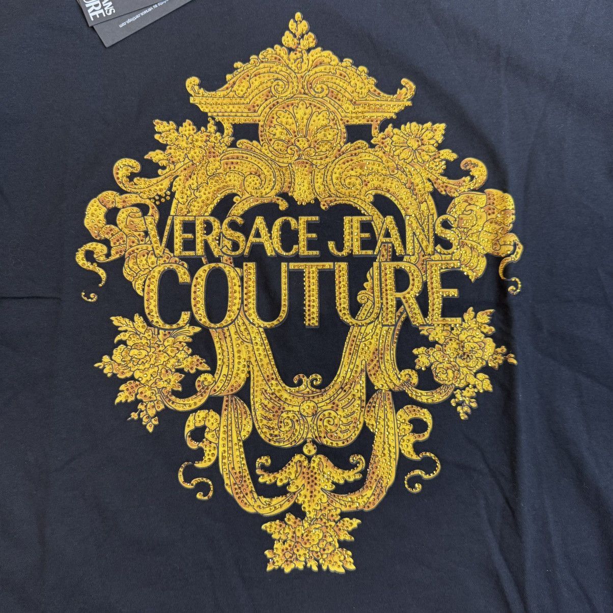 Versace Jeans Couture Versace jeans couture rhinestone logo tee new Size US L / EU 52-54 / 3 - 3 Thumbnail