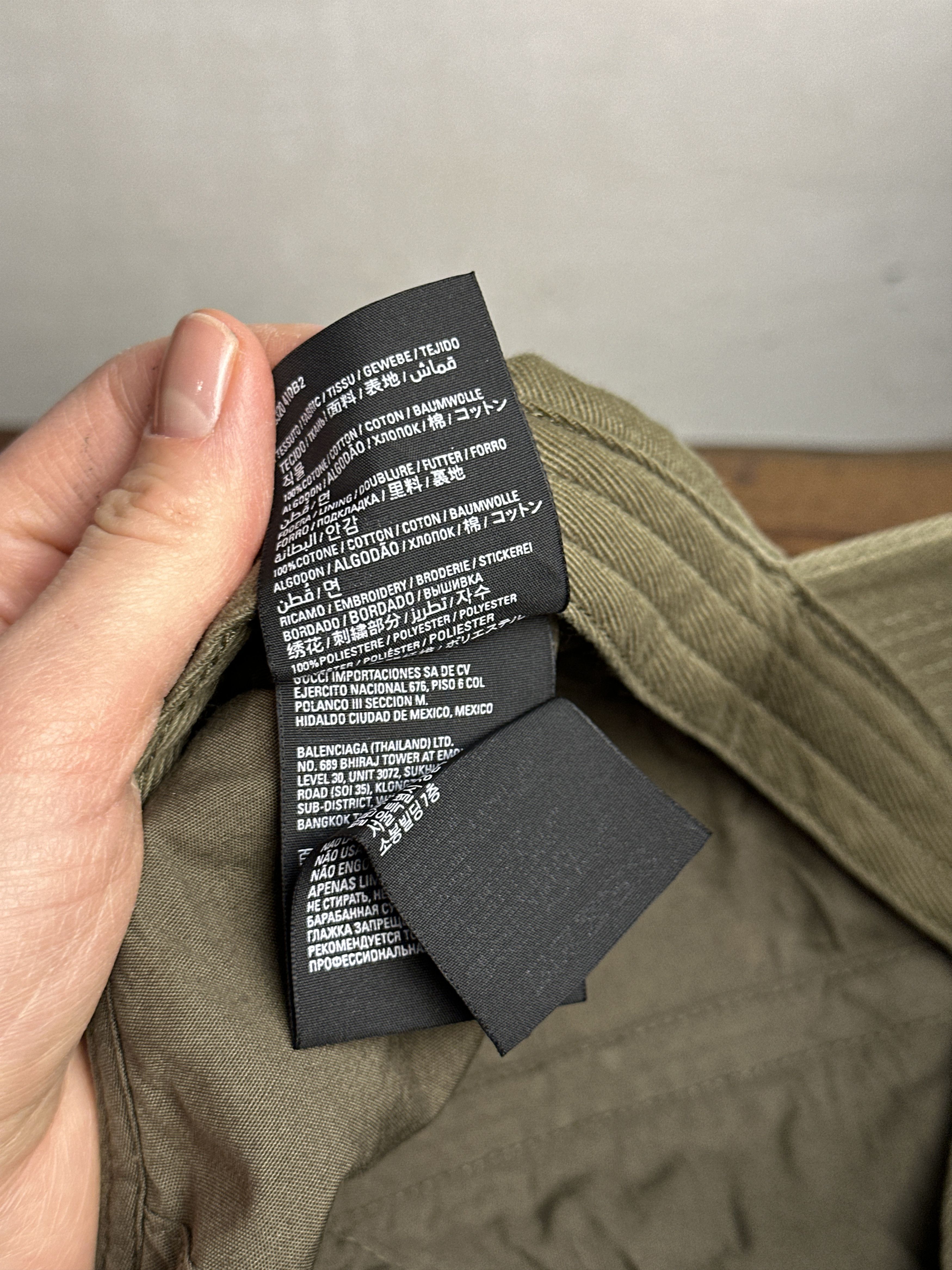 Balenciaga Balenciaga Political Campaign Destroyed Khaki Cap Size ONE SIZE - 8 Thumbnail