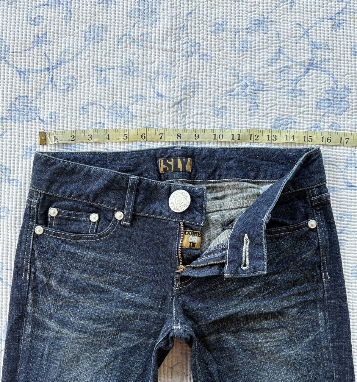SLY Japanese SLY Glamour Guarented Streetwear Flared Denim Size US 31 - 3 Thumbnail