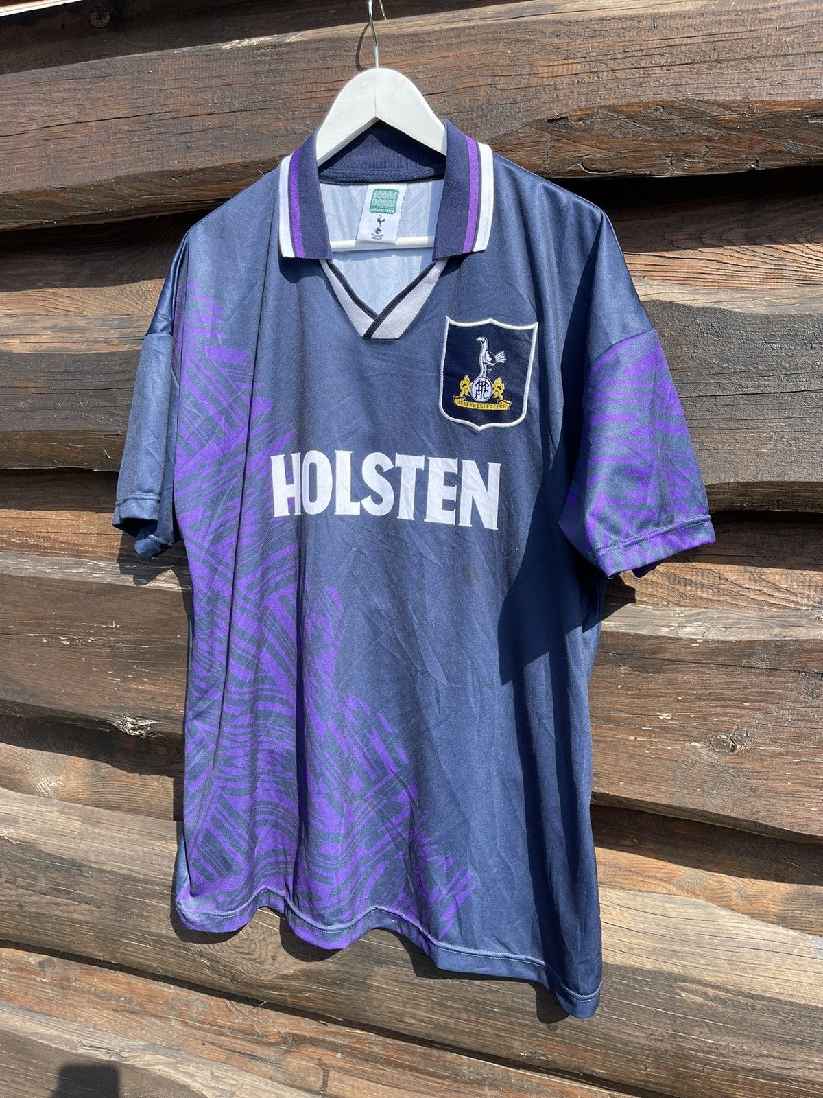 Vintage 1993 Tottenham Holsten Replica score draw vintage jersey Size US XL / EU 56 / 4 - 3 Thumbnail