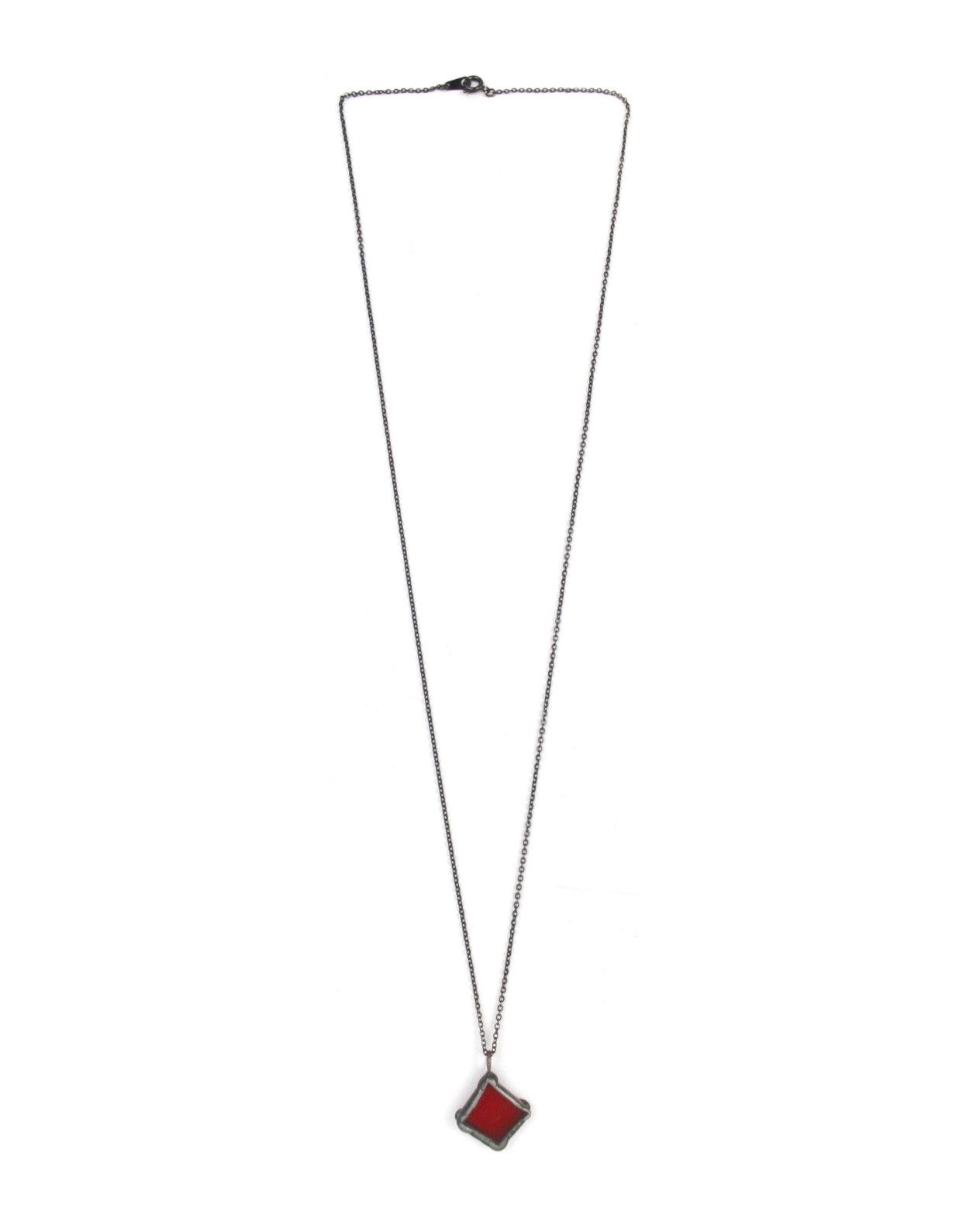 If Six Was Nine 2000S JAPANESE MADE RED RESIN W METAL CASE NECKLACE Size ONE SIZE - 2 Thumbnail