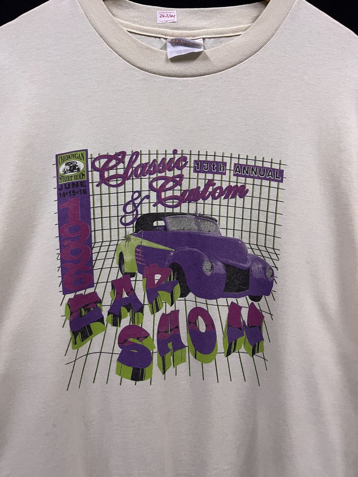 Vintage VINTAGE 1996 CAR SHOW CHEBOYGAN STREET RODS TSHIRT Size US XL / EU 56 / 4 - 3 Thumbnail