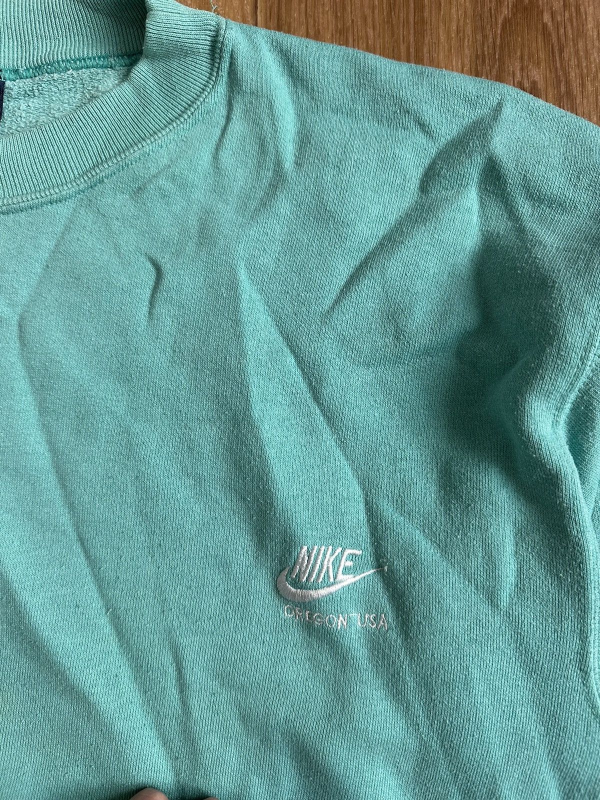 Nike × Vintage Vintage 80’s Nike Oregon USA y2k sweatshirt blue label Size US S / EU 44-46 / 1 - 4 Thumbnail