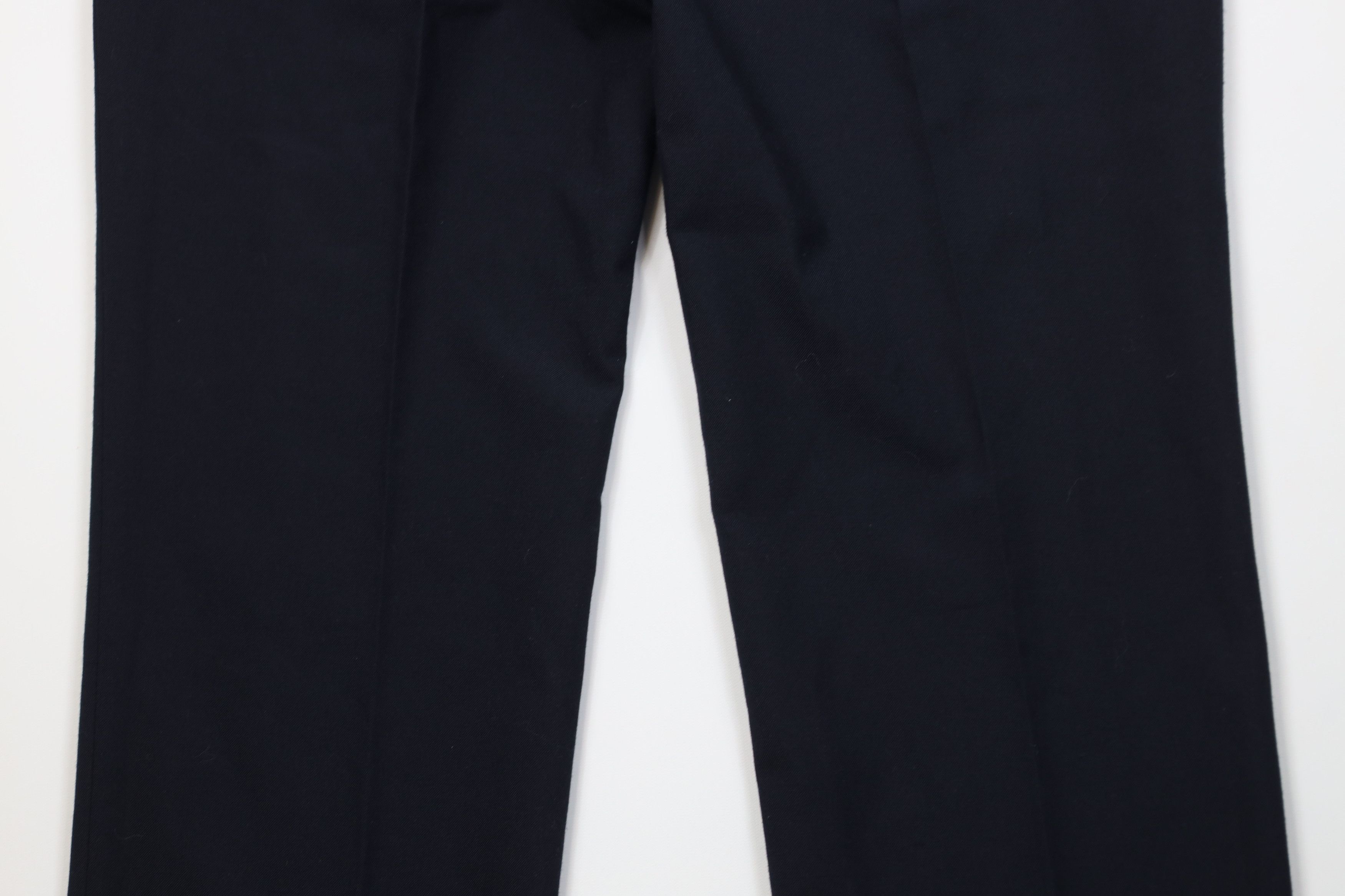 Vintage Vintage 90s Streetwear Knit Wide Leg Chino Pants Navy Blue Size US 36 / EU 52 - 11 Thumbnail