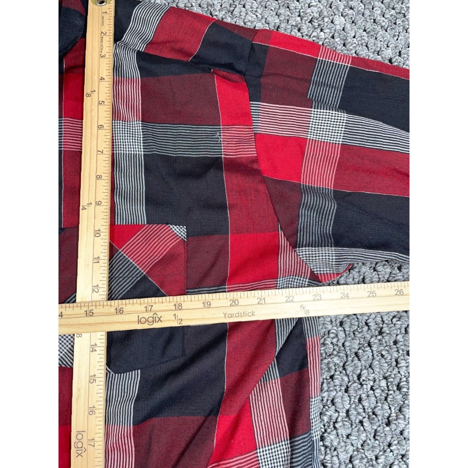 Vintage Vintage VTG Ranch Town Western Shirt Women’s XL Red Black Plaid Check USA Made Cowboy Size XL / US 12-14 / IT 48-50 - 6 Thumbnail