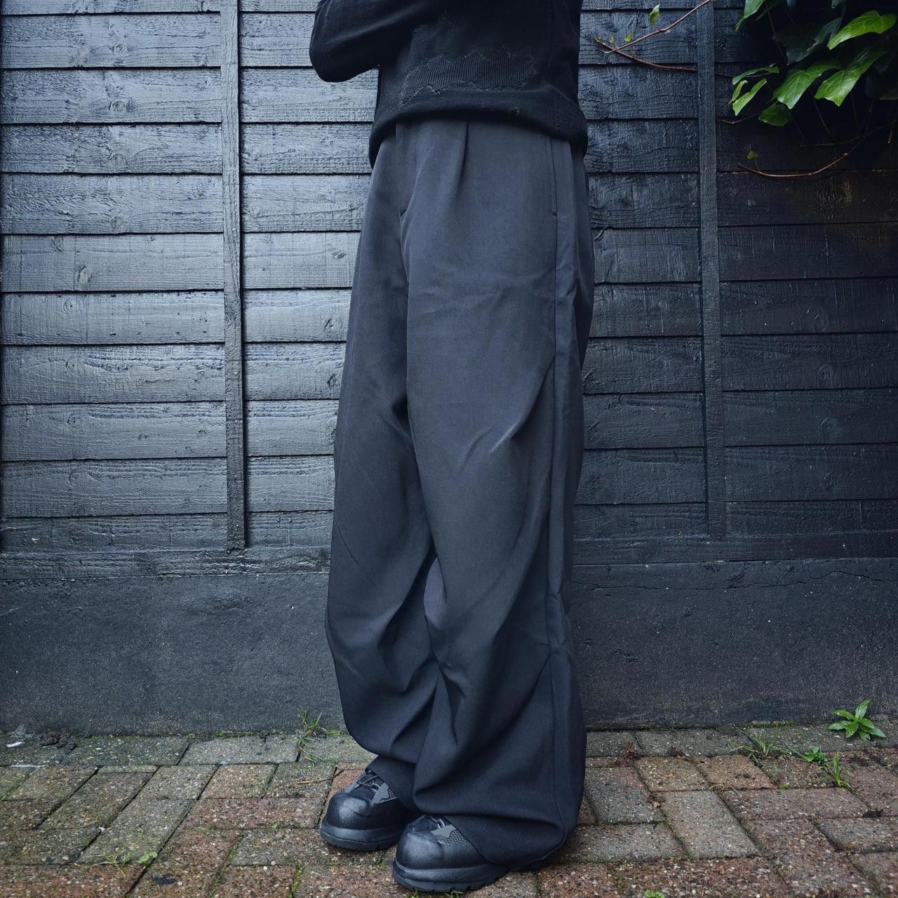 Other Black Archive Wide Leg Multi Dart Trousers Size US 32 / EU 48 - 2 Thumbnail