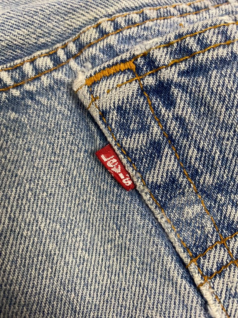 Levi's vintage levis 501 distressed denim nice design Size US 34 / EU 50 - 4 Thumbnail