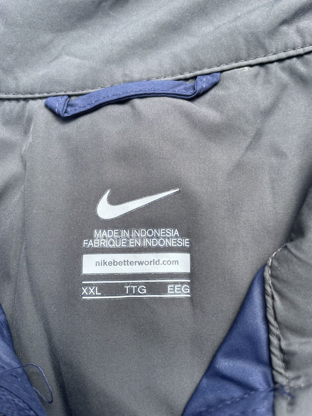 Nike Nike NAVY Light Jacket Size US XXL / EU 58 / 5 - 5 Thumbnail