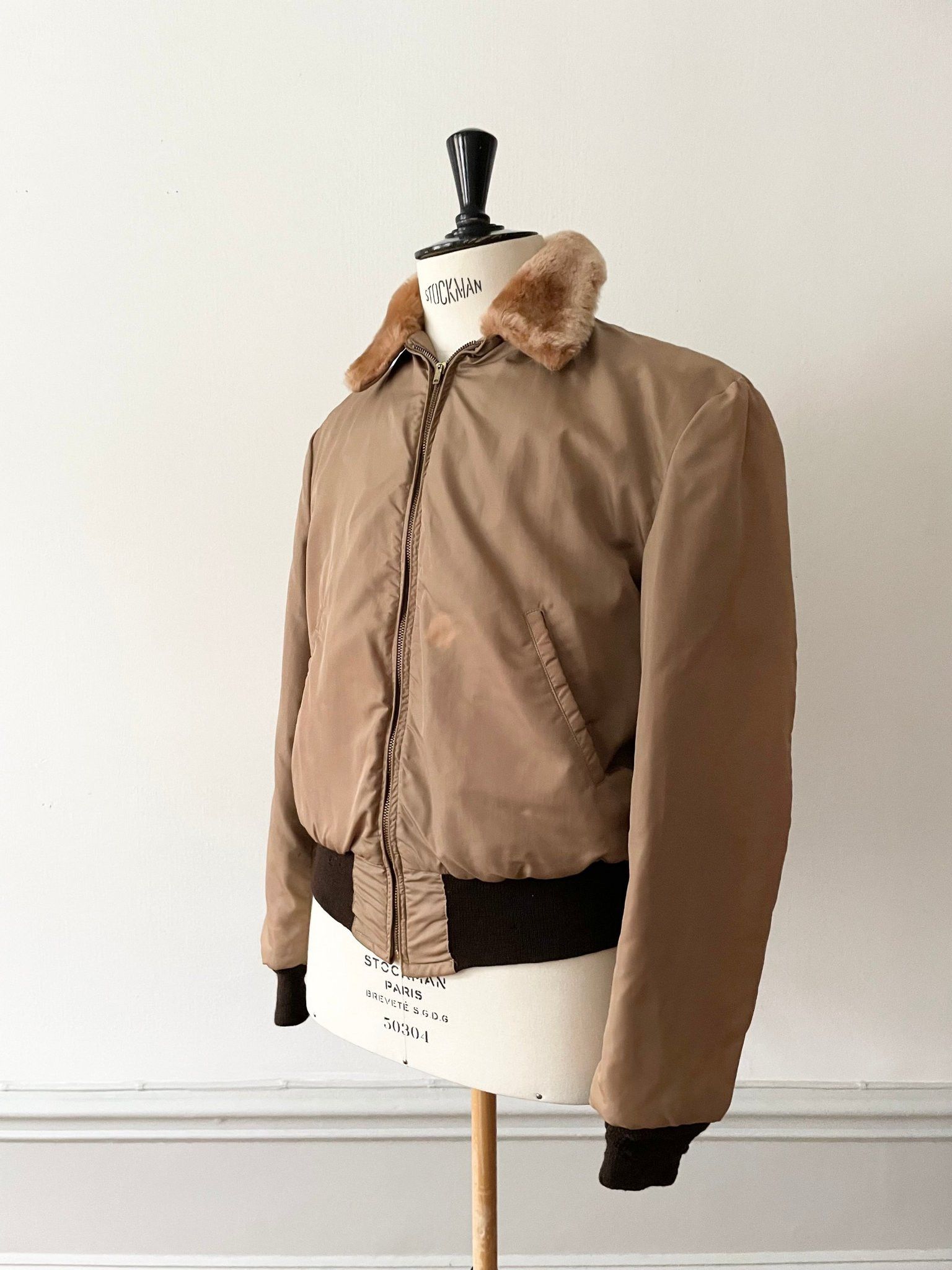 Vintage 1950's Flight Bomber Jacket - Medium Size US M / EU 48-50 / 2 - 1 Thumbnail