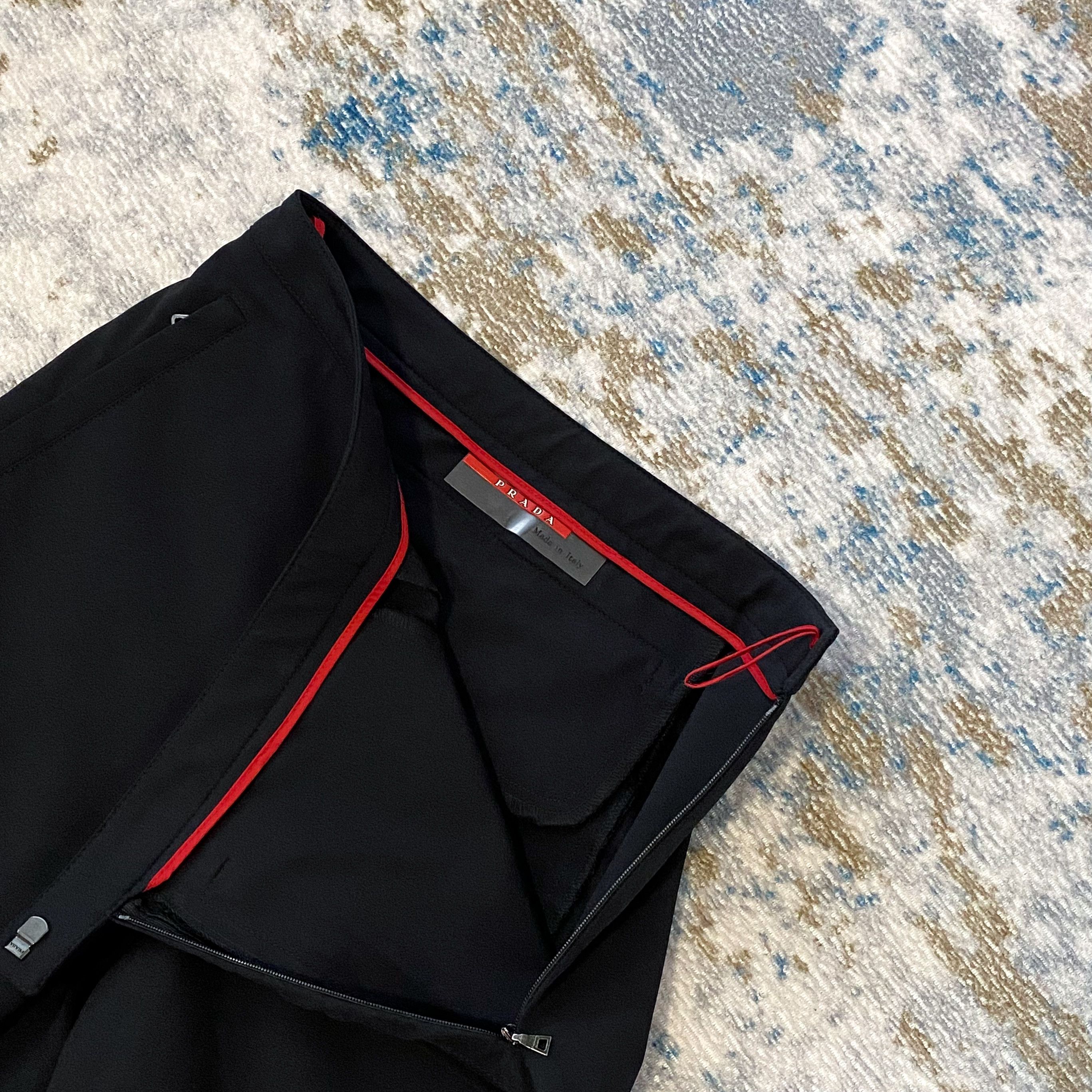 Prada Prada Nylon Red Tab Zipper Pants Size 26" / US 2 / IT 38 - 8 Thumbnail