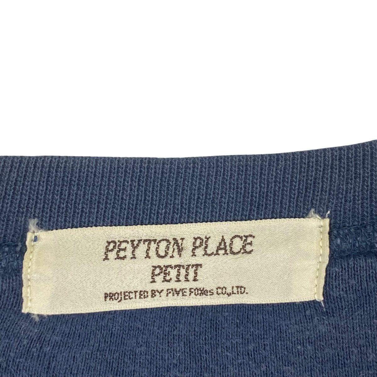 Other Vintage Peyton Place Petit Sweatshirt Crewneck Navy Blue Size US L / EU 52-54 / 3 - 6 Thumbnail