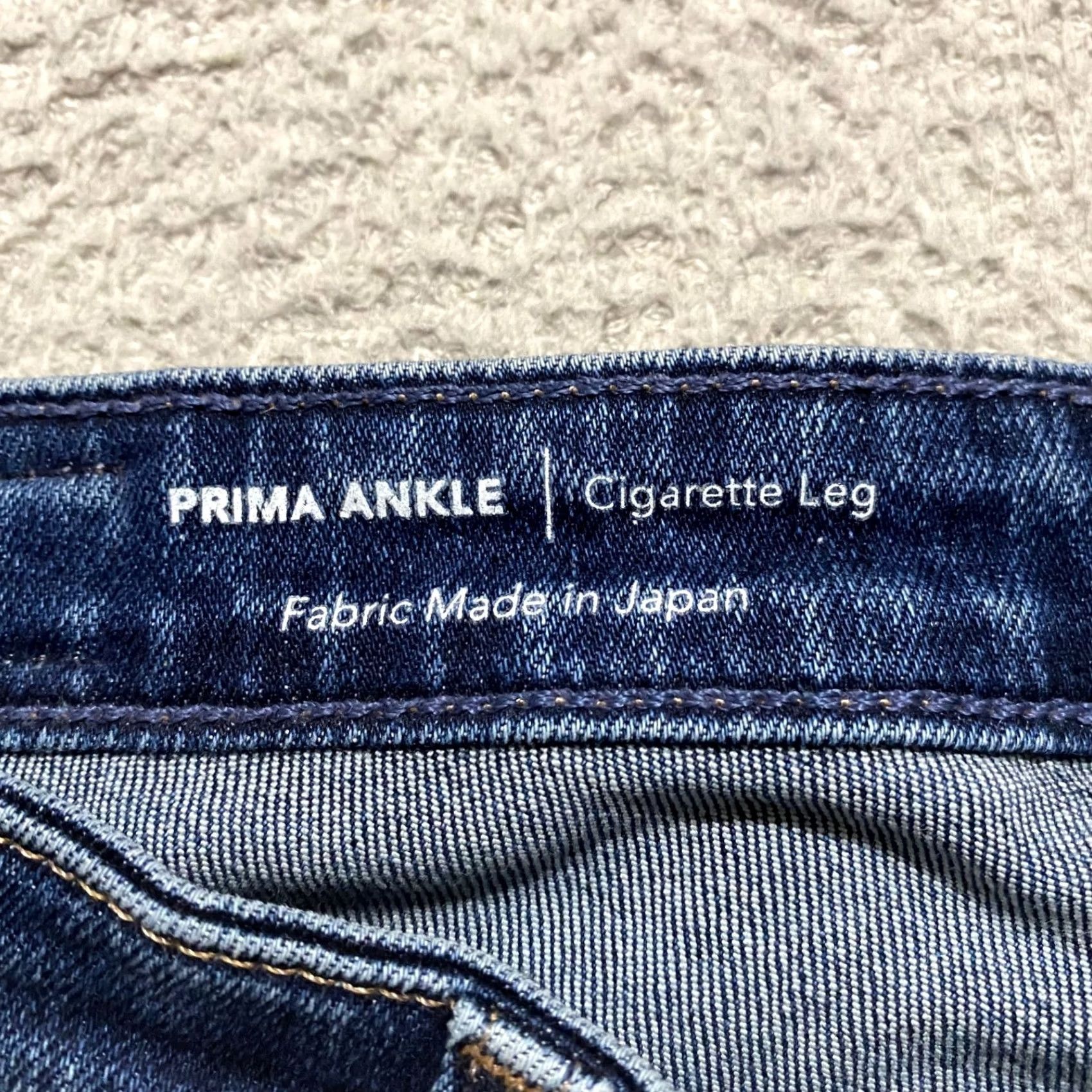 Denime AG Adriano Goldschmied Jeans Blue Denim Dark Wash Cigarette Slim 29 5-Pocket Design Size 29" - 3 Thumbnail