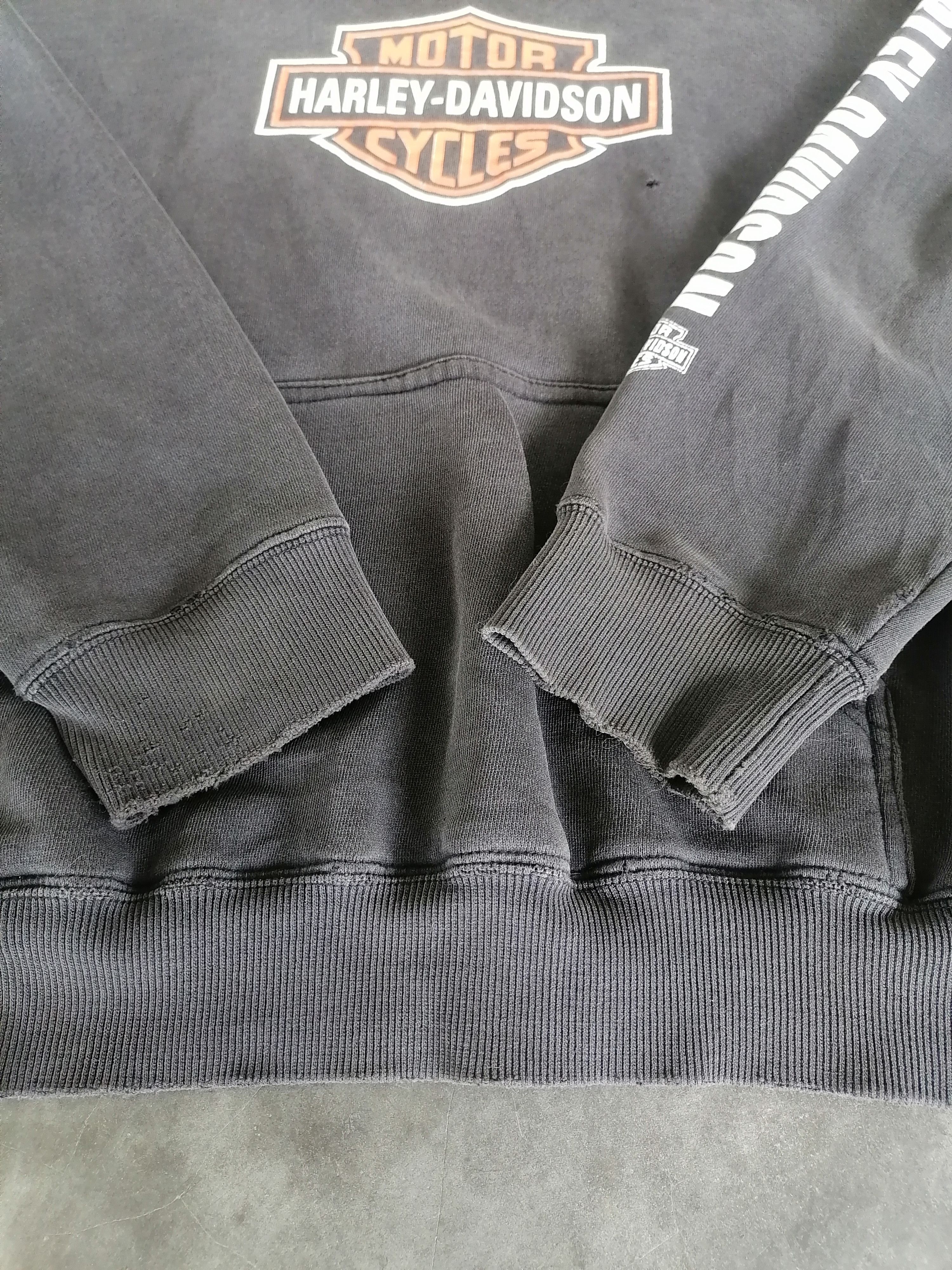 Harley Davidson Trashed Faded Vintage Harley Davidson Hoodies Size US M / EU 48-50 / 2 - 4 Thumbnail