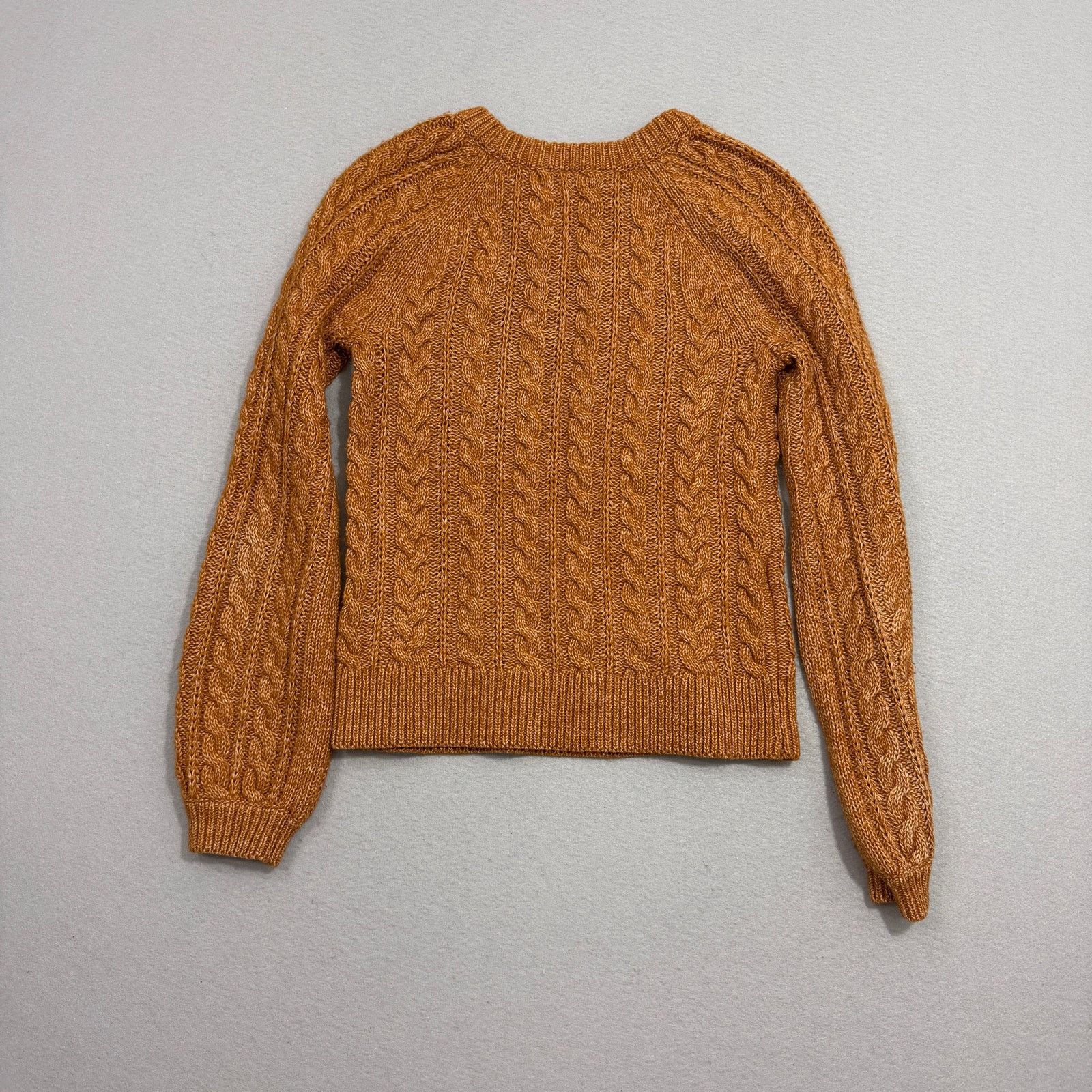 Abercrombie & Fitch Abercrombie & Fitch Cable Knit Sweater Women's Small Brown Size US S / EU 44-46 / 1 - 6 Thumbnail