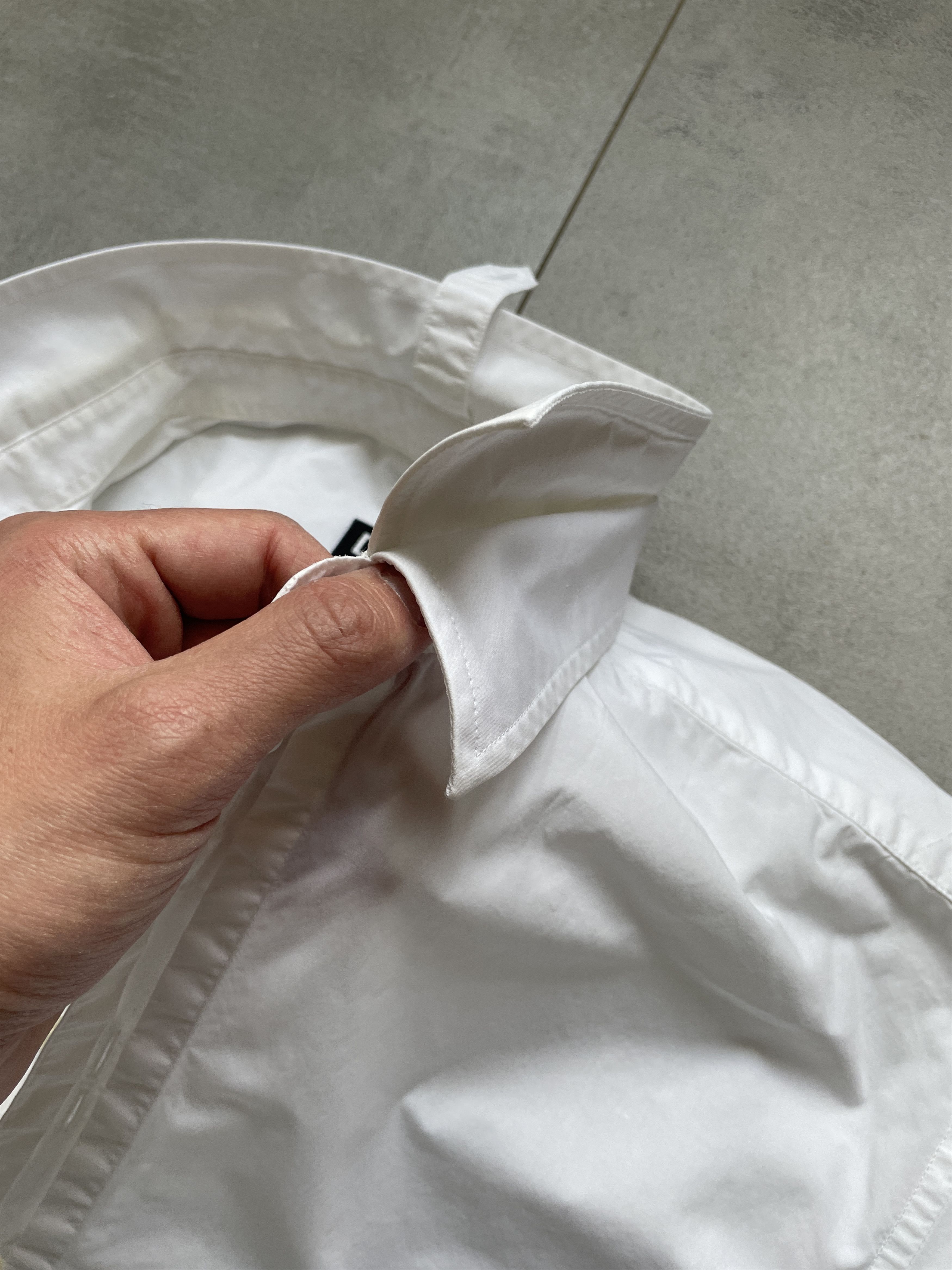 Dolce & Gabbana Y2K WHITE DOUBLE BUTTON COLLAR CUFFS RUNAWAY D&G SHIRT Size US M / EU 48-50 / 2 - 5 Thumbnail