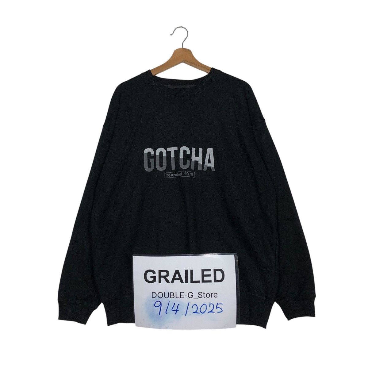 Gotcha × Japanese Brand 📌Vintage Sweatshirt Gotcha Big Logo Design Over Print Size US XL / EU 56 / 4 - 1 Thumbnail