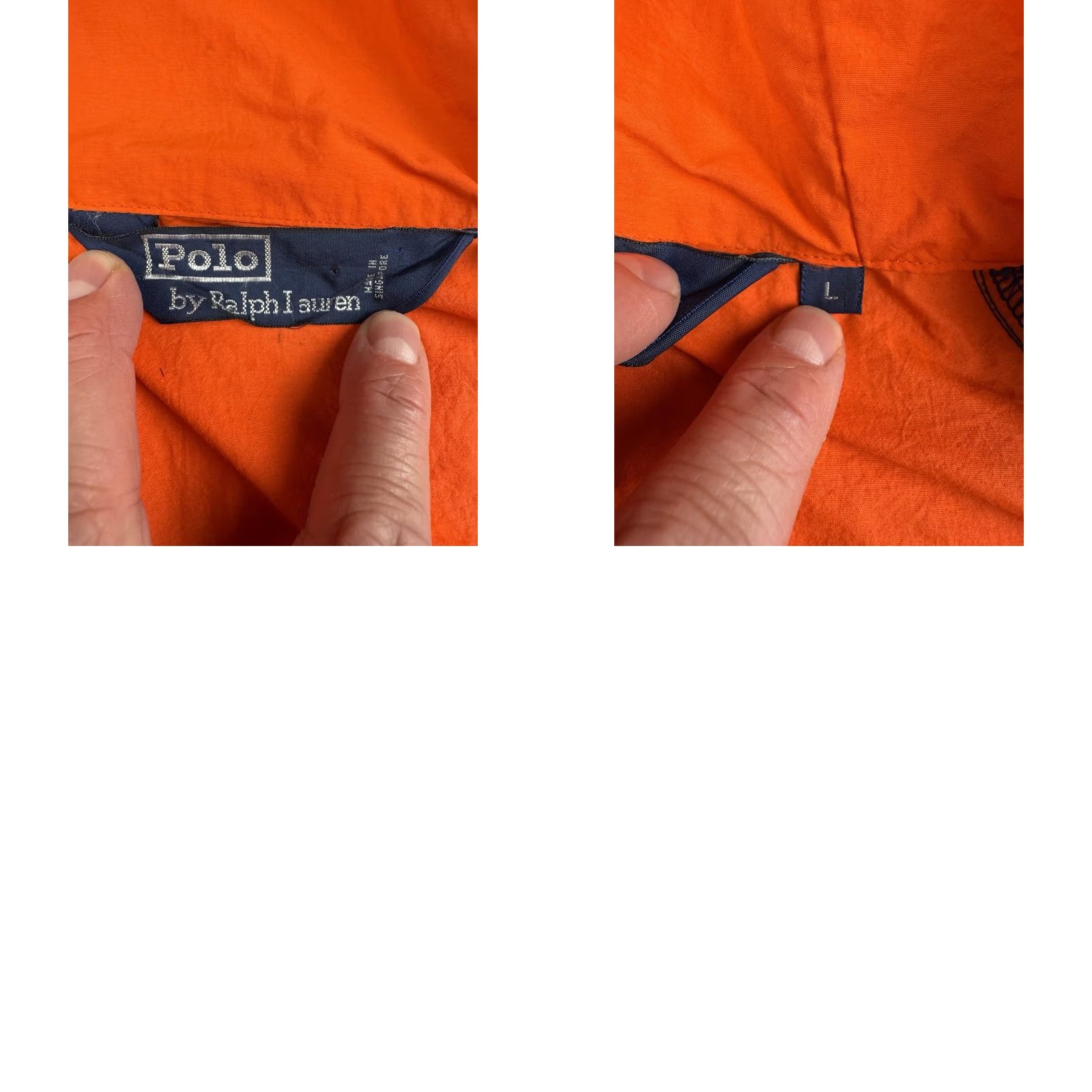 Polo Ralph Lauren VINTAGE Polo Ralph Lauren Sport Windbreaker Jacket Orange Blue Hooded L Mens Size US L / EU 52-54 / 3 - 9 Thumbnail