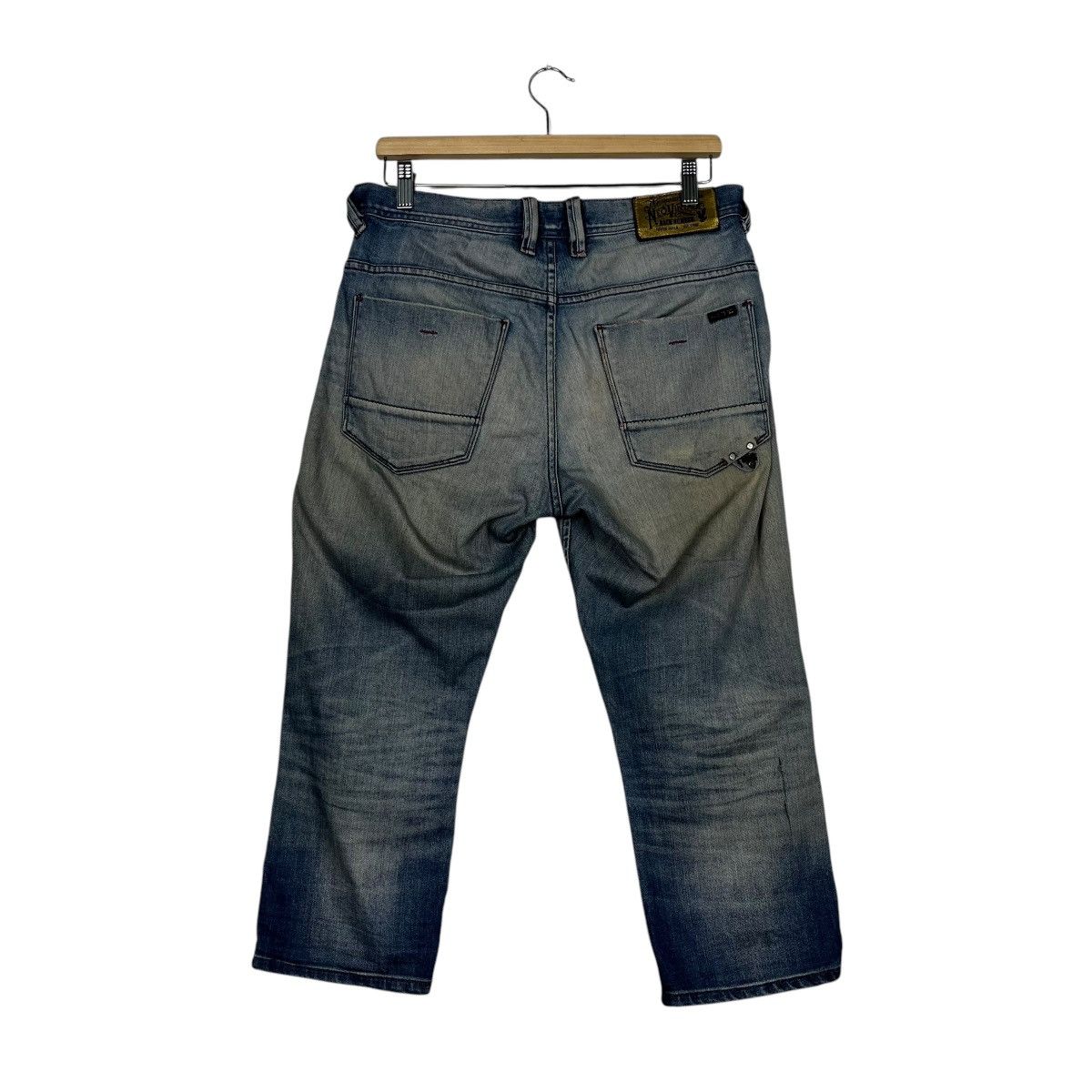 Japanese Brand × Vintage Vintage Back Number Distressed Denim Size 32" / US 10 / IT 46 - 7 Thumbnail