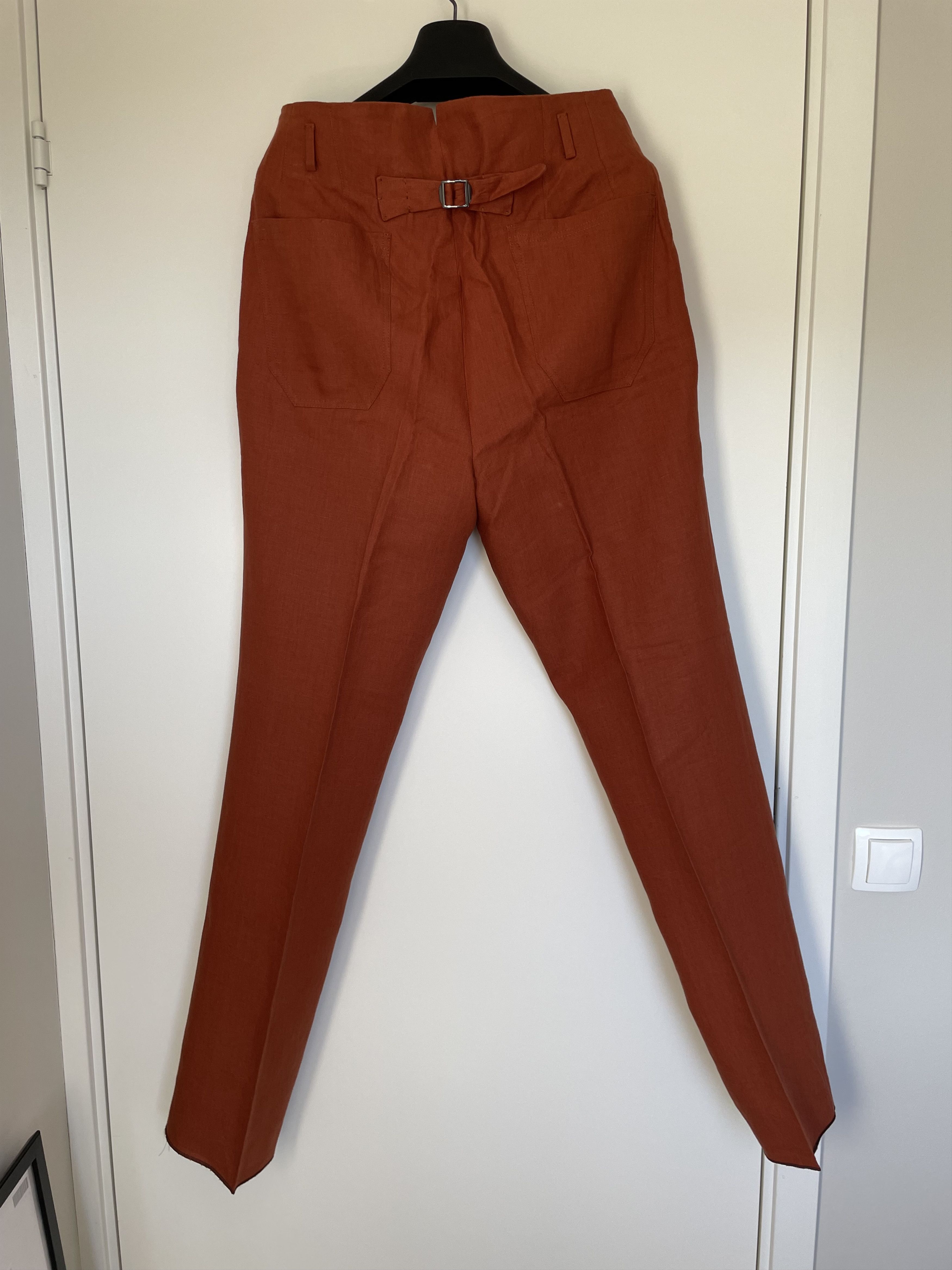 Other NWOT Villa del Corea brick linen high rise trousers, w34 Size US 34 / EU 50 - 2 Thumbnail
