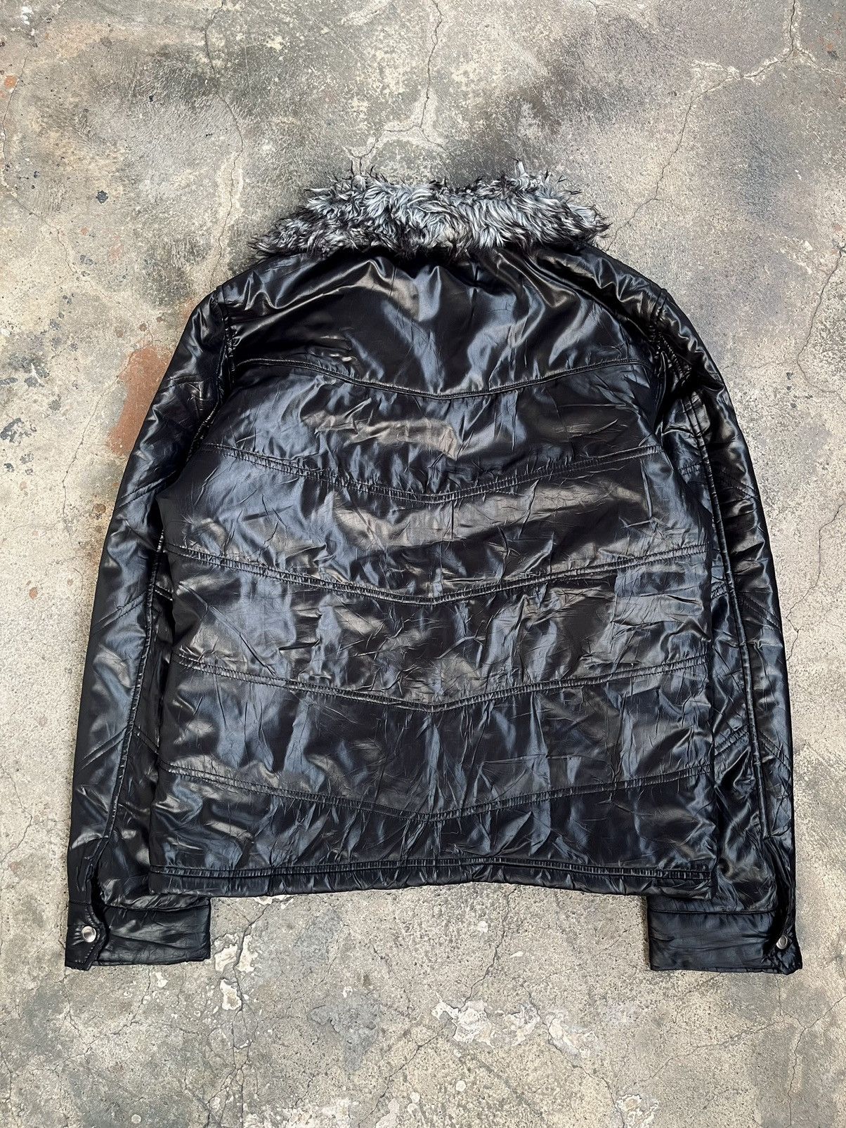 KMRii 2000s JAPANESE AVAIL FUR PUFFER JACKET GOTHIC PUNK STYLE Size US L / EU 52-54 / 3 - 7 Thumbnail