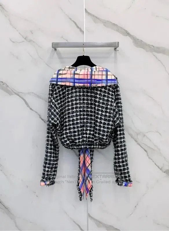 Chanel Chanel Colorful Cotton Blend Women's Jacket . Size S / US 4 / IT 40 - 1 Thumbnail