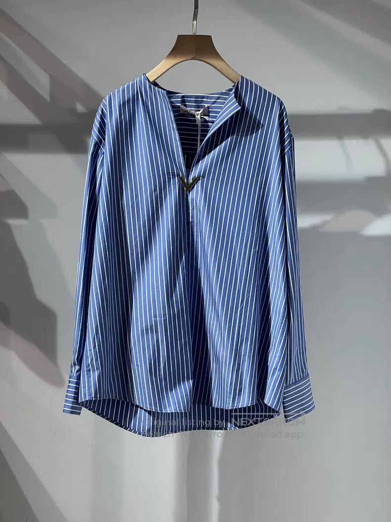 Valentino Valentino Women's striped shirt Size S / US 4 / IT 40 - 1 Thumbnail