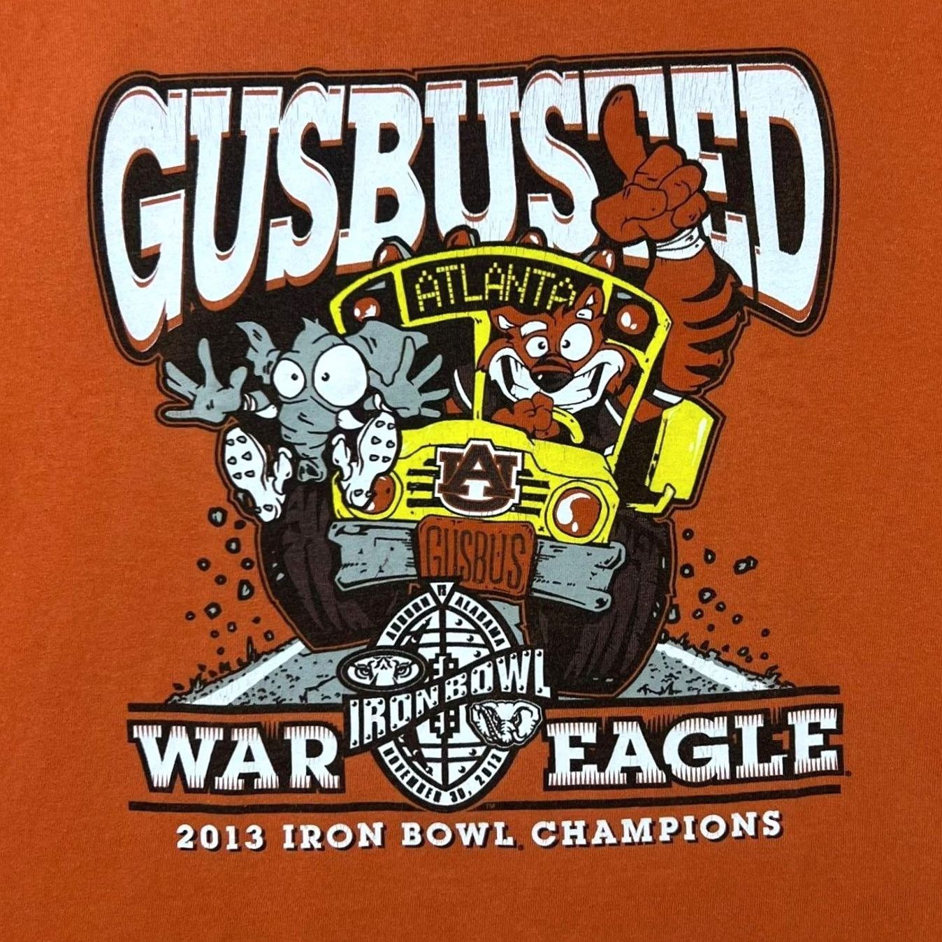 Delta NCAA Auburn University “Gusbusted” Iron Bowl Champions College Graphic T-Shirt XL XXL Size US XXL / EU 58 / 5 - 4 Thumbnail