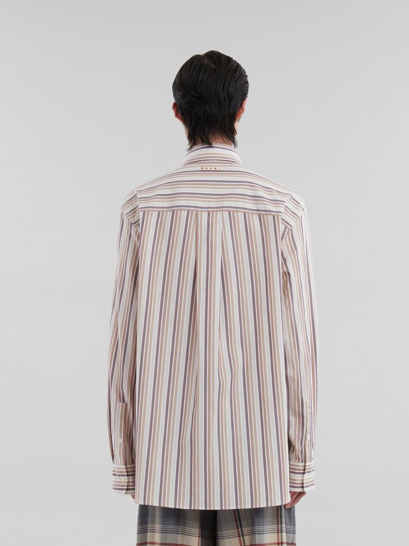 Marni o1w1db11125 Striped Organic Poplin Shirt in Pink/Multi Size US M / EU 48-50 / 2 - 3 Thumbnail
