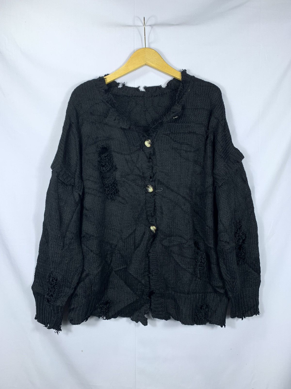 If Six Was Nine KURT COBAIN GRUNGE DISTRESSED MOHAIR STYLE Size US L / EU 52-54 / 3 - 1 Thumbnail