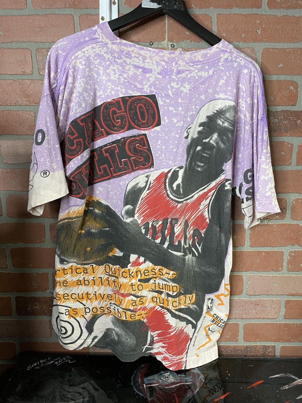 Vintage Vintage 90’s Magic Johnson T Vtg Michael Jordan Shirt XLarge Size US XL / EU 56 / 4 - 7 Thumbnail