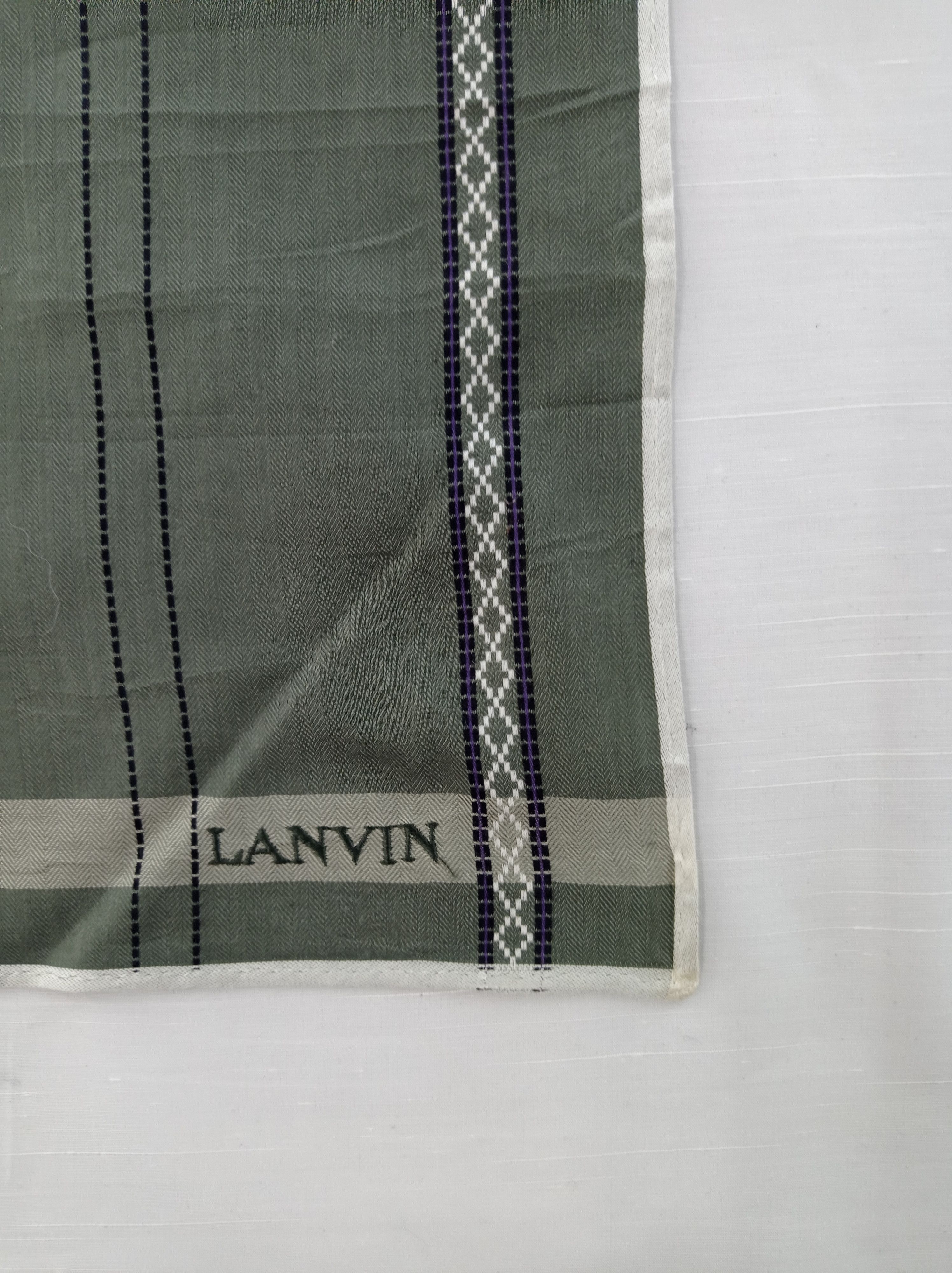 Lanvin Vintage Lanvin Handkerchief Neckerchief Bandana H546I Size ONE SIZE - 4 Thumbnail