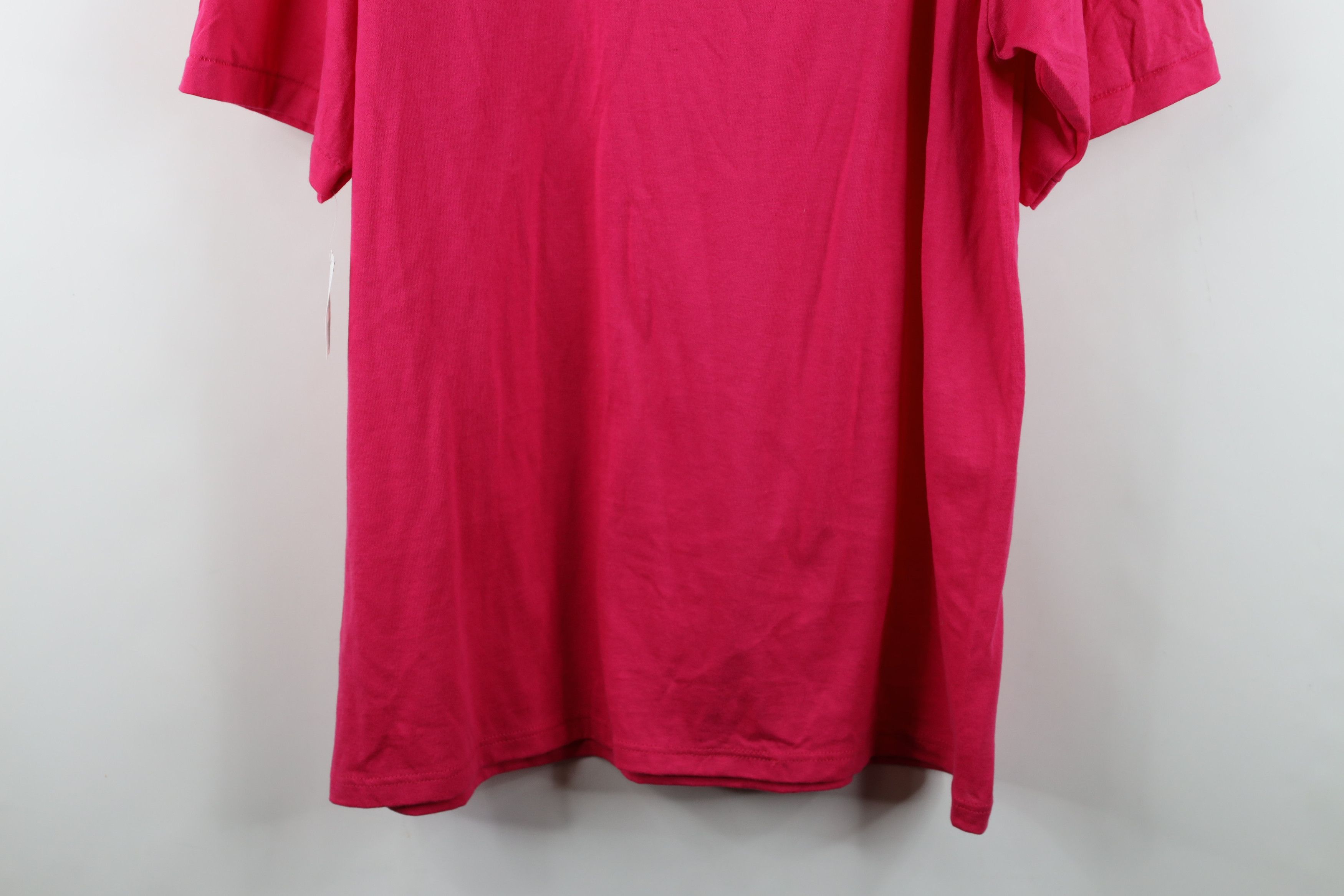 Vintage Deadstock Vintage 90s Streetwear T-Shirt Raspberry Pink USA Size XL / US 12-14 / IT 48-50 - 10 Thumbnail