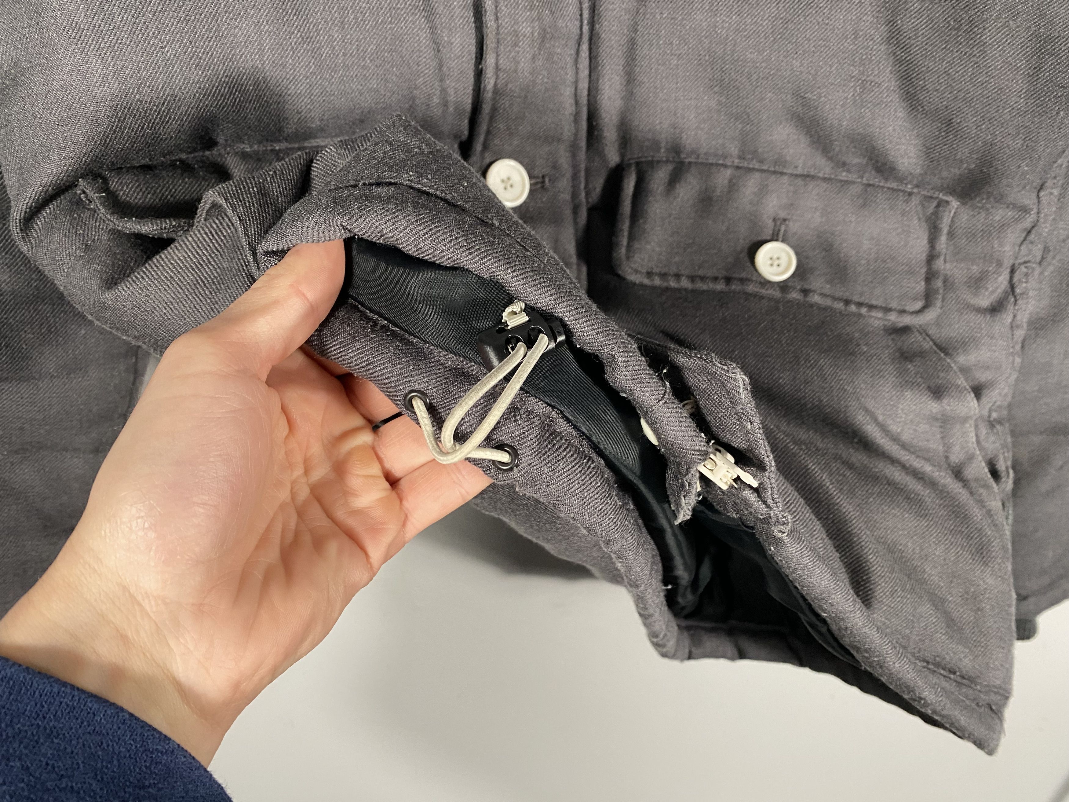 Beams Plus Beams Button Up Wool Utility Puffer Parka Gray mens Size US M / EU 48-50 / 2 - 7 Thumbnail