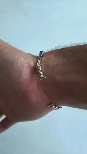 Other Silver Color Thorns Bangle Bracelet Size ONE SIZE - 1 Thumbnail