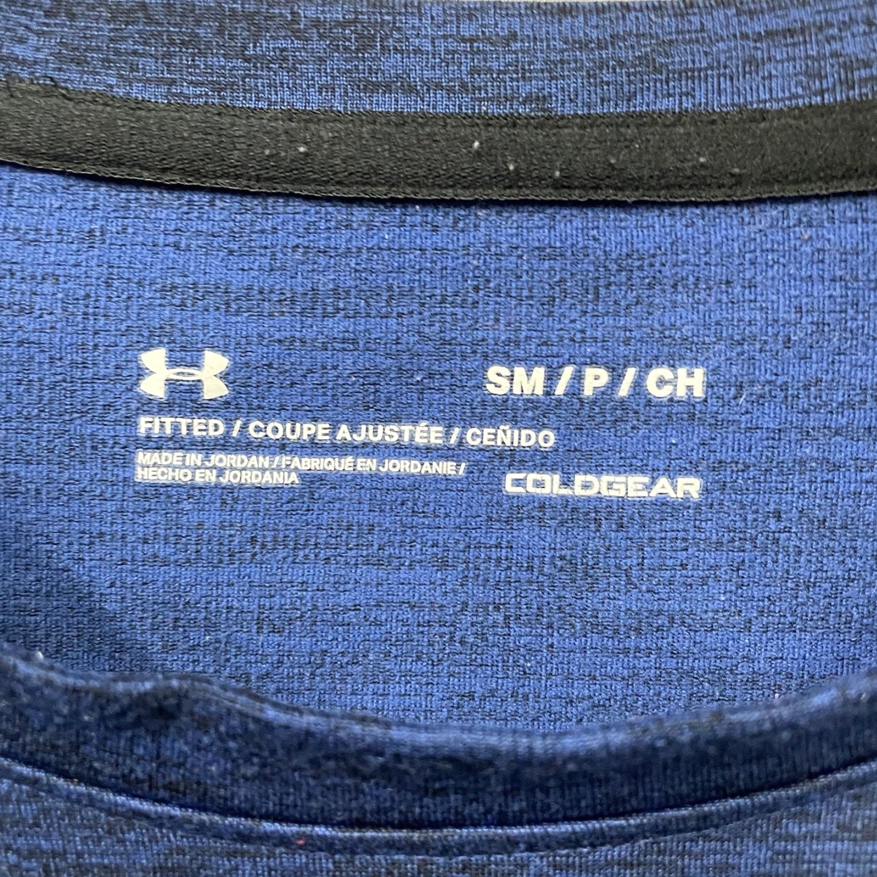 Under Armour Under Armour ColdGear Striped Long Sleeve Tee Mens Size S Blue Size US S / EU 44-46 / 1 - 4 Thumbnail