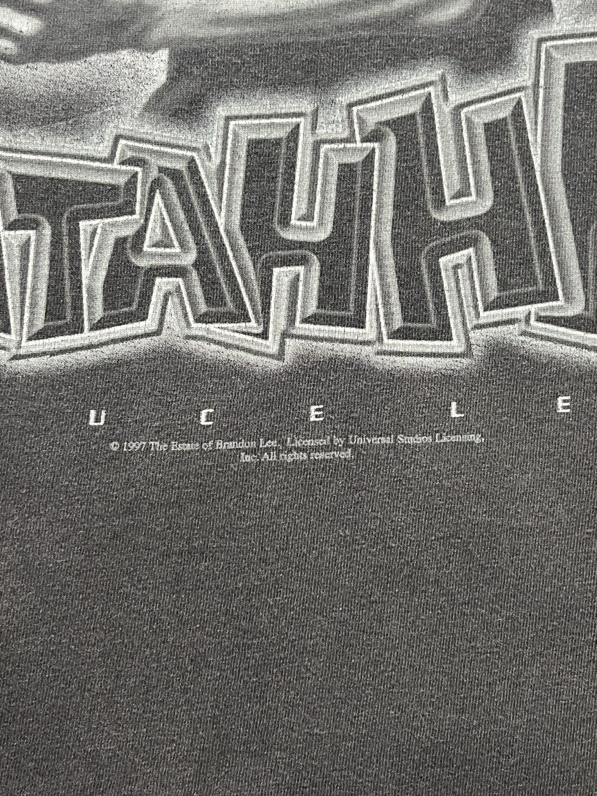 Vintage vintage 1990's bruce lee "black faded" t-shirt Size US XL / EU 56 / 4 - 4 Thumbnail