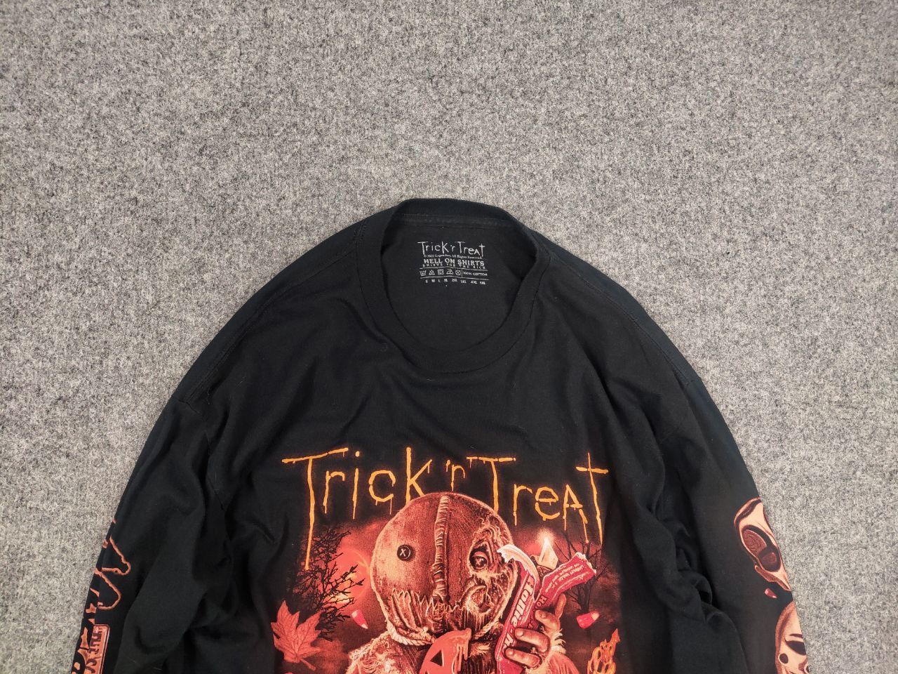 Vintage Trick R Treat Hell on Shirt Logo Long sleeve Vintage Style Size US XL / EU 56 / 4 - 4 Thumbnail