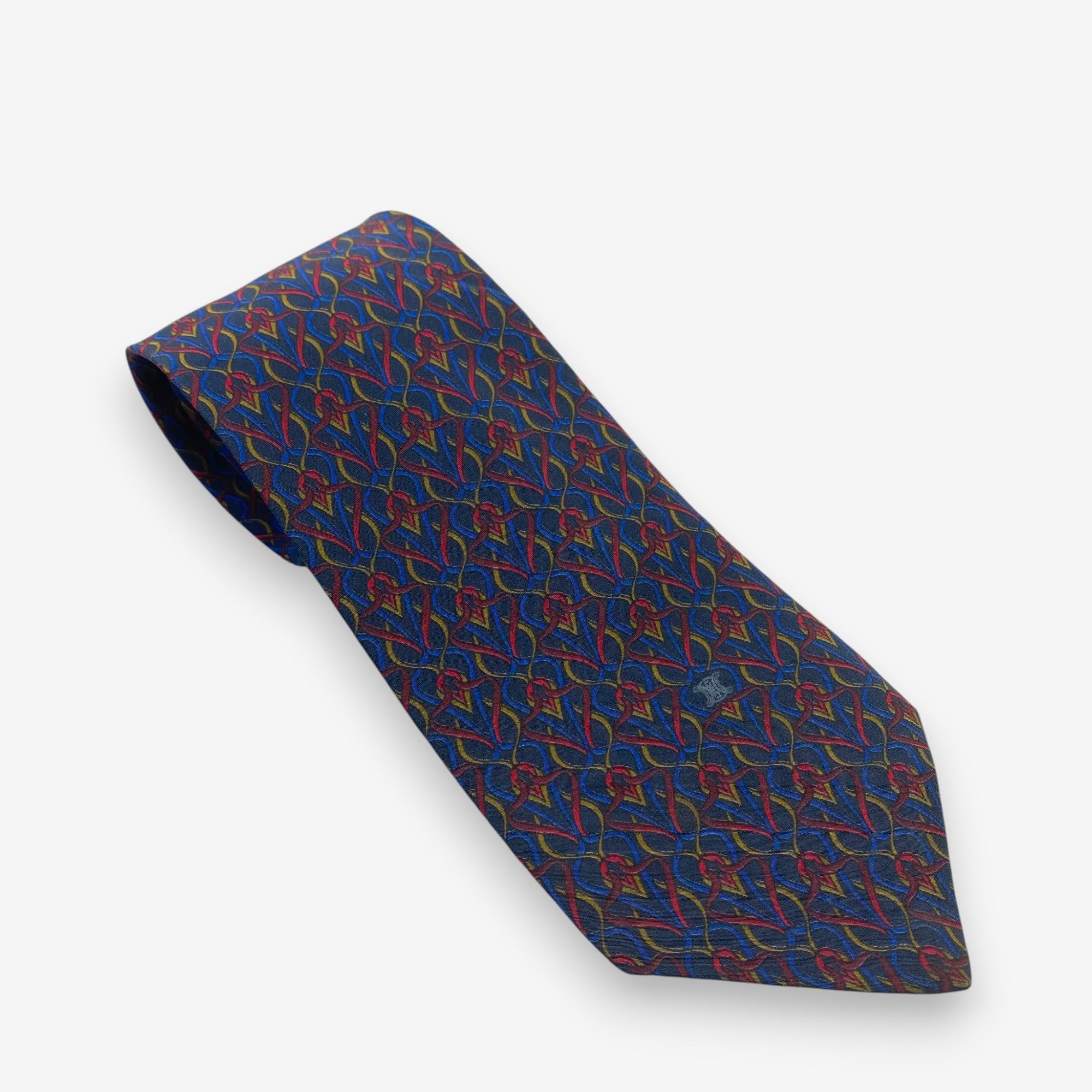 Celine Vintage Celine SILK Necktie Cravate Pure Silk Neck Tie Size ONE SIZE - 1 Thumbnail