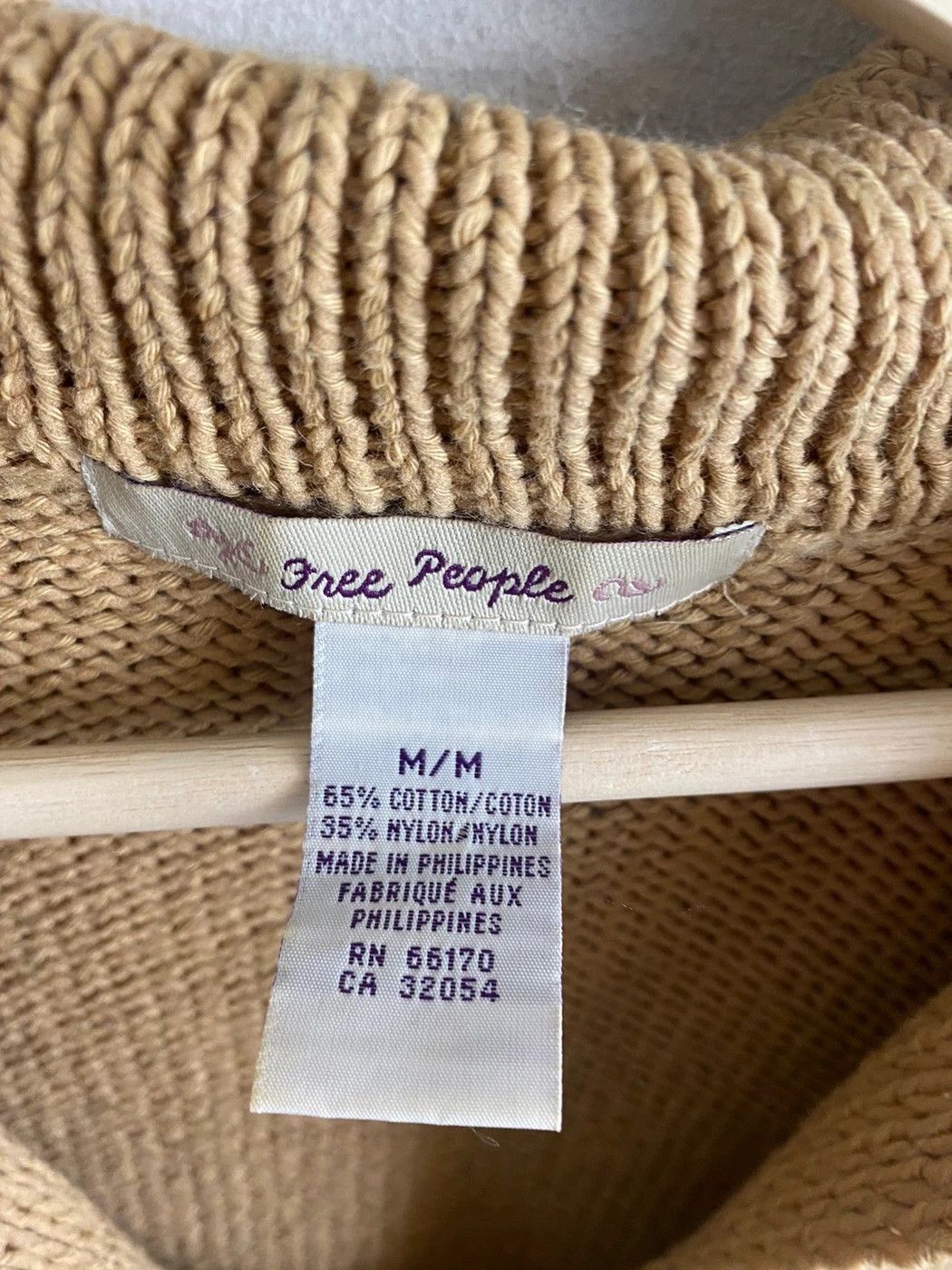 Vintage Vintage Tan Cape Cardigan Size US S / EU 44-46 / 1 - 1 Thumbnail