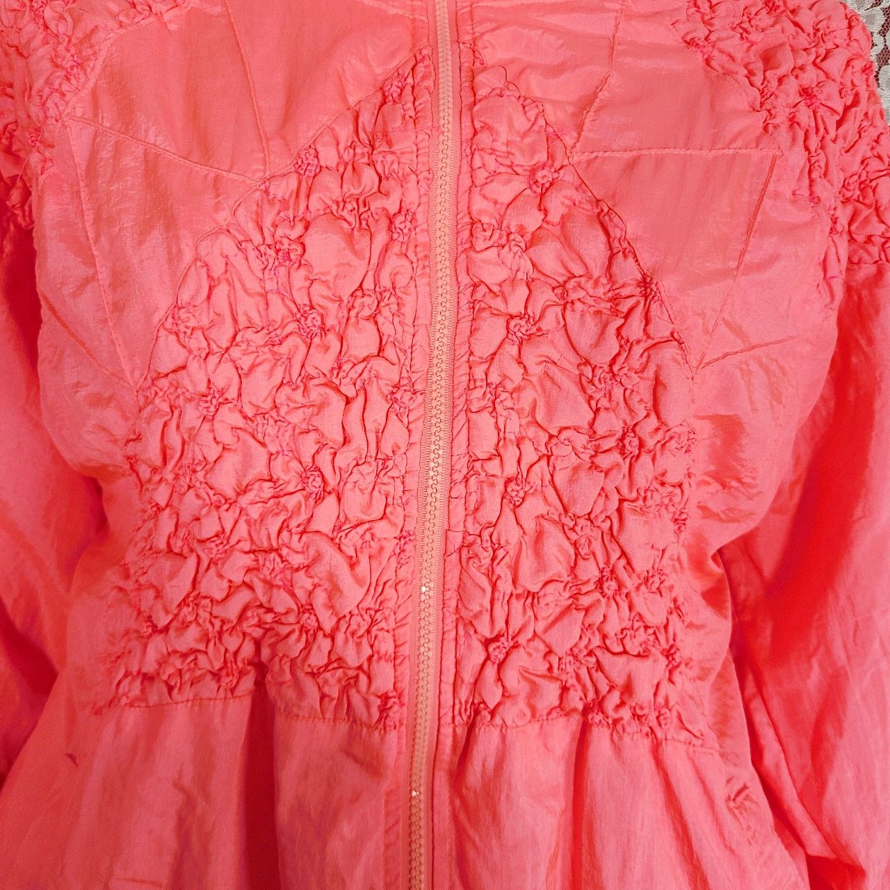 Vintage Vintage 90s ASR pink rouched full zip windbreaker size large Size L / US 10 / IT 46 - 5 Thumbnail