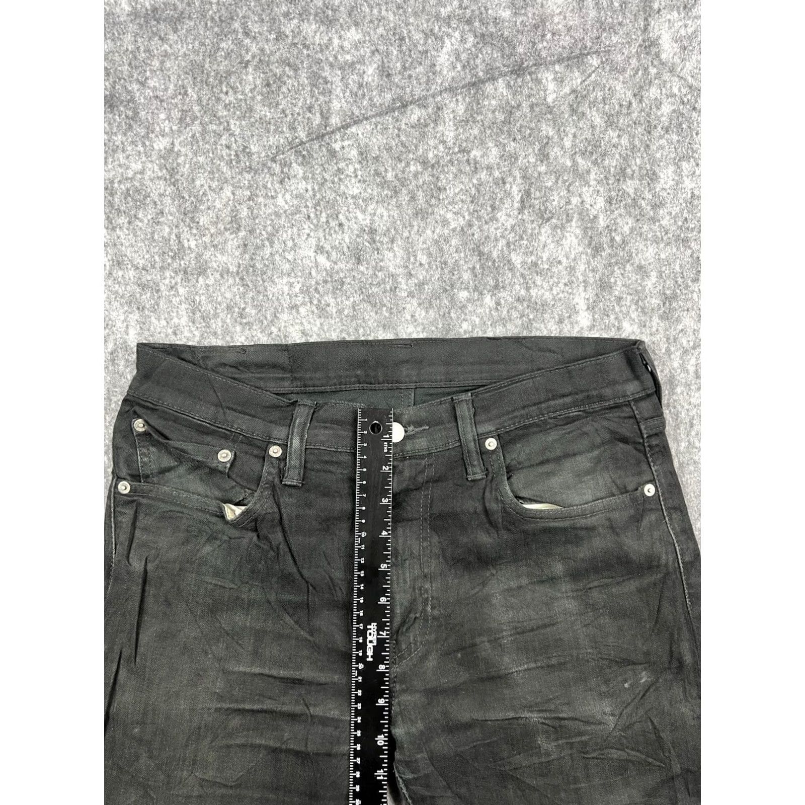 Levi's Levi's 512 Jeans Slim Regular 33x34 Denim Black 90s USA Distressed Mens Size US 33 - 5 Thumbnail