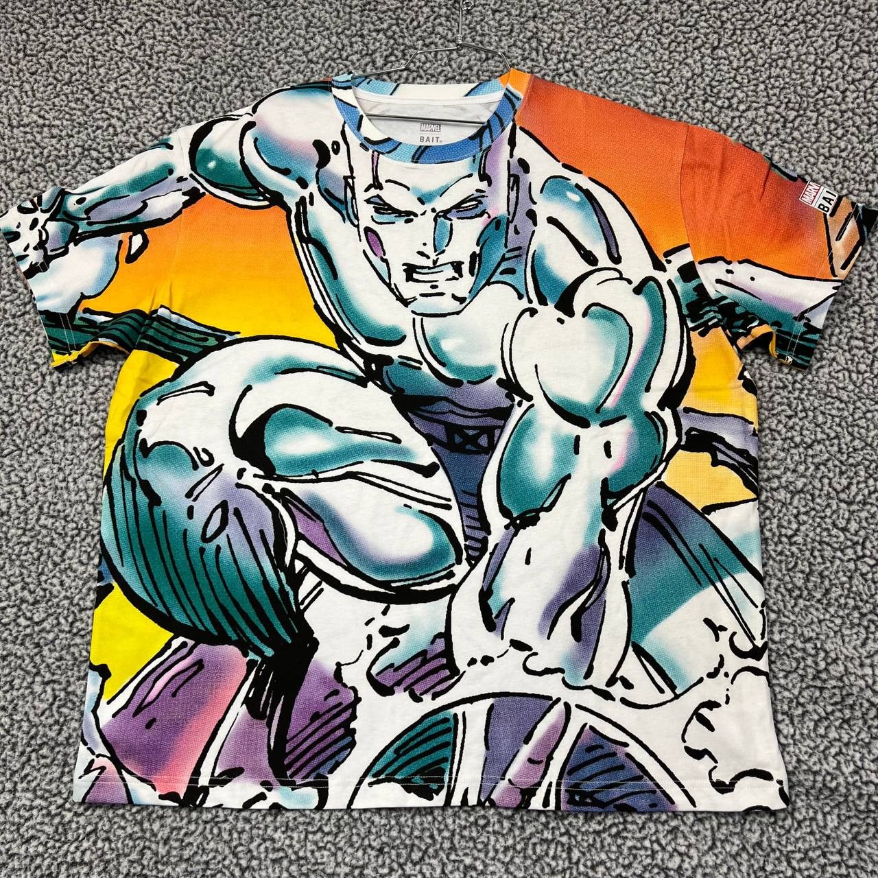 Marvel Comics X-Men Iceman Oversized Shirt All Over Print Retro Vintage ...