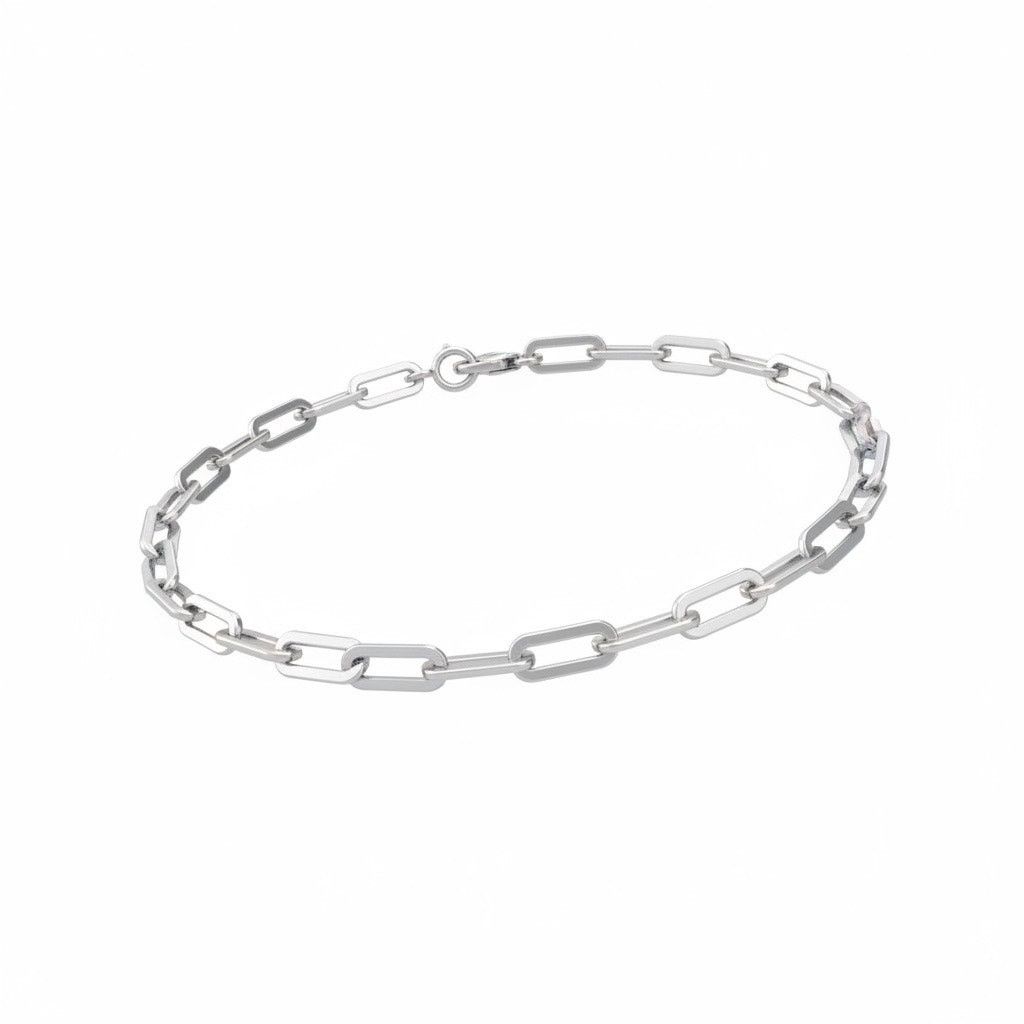 Giani Bernini Giani Bernini Sterling Silver Paperclip Link Anklet 10”Italy Size ONE SIZE - 1 Thumbnail