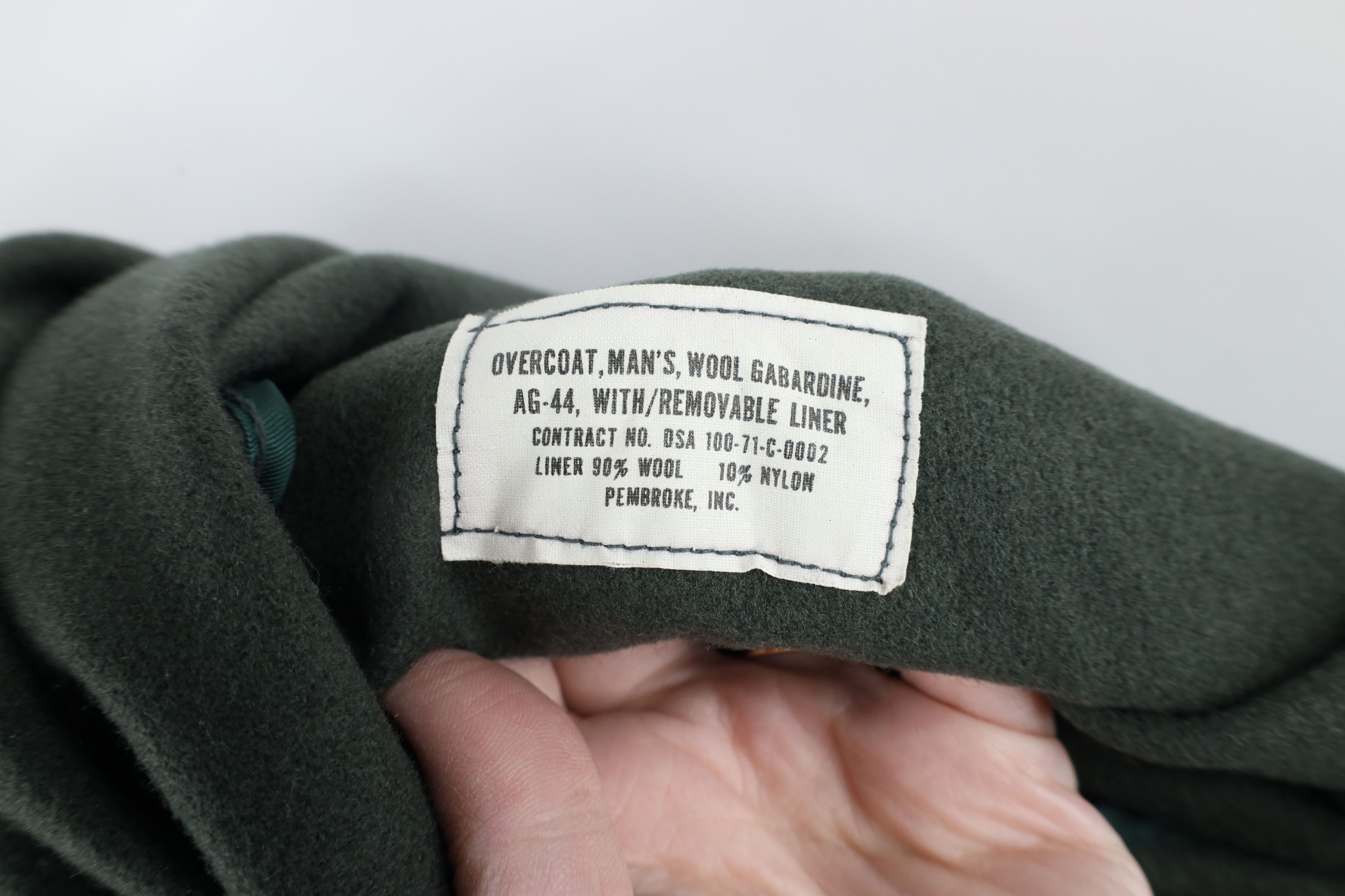 Vintage Vintage 70s Vietnam War Gabardine Lined Trench Coat Overcoat Size US L / EU 52-54 / 3 - 13 Thumbnail