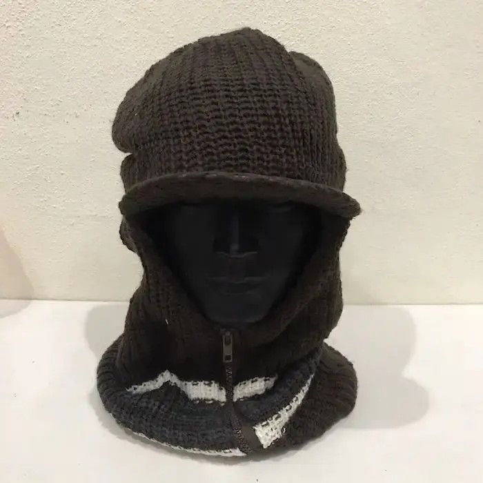 Japanese Brand × Vintage Japanese Brand Balaclava Beanie Hat Size ONE SIZE - 2 Thumbnail