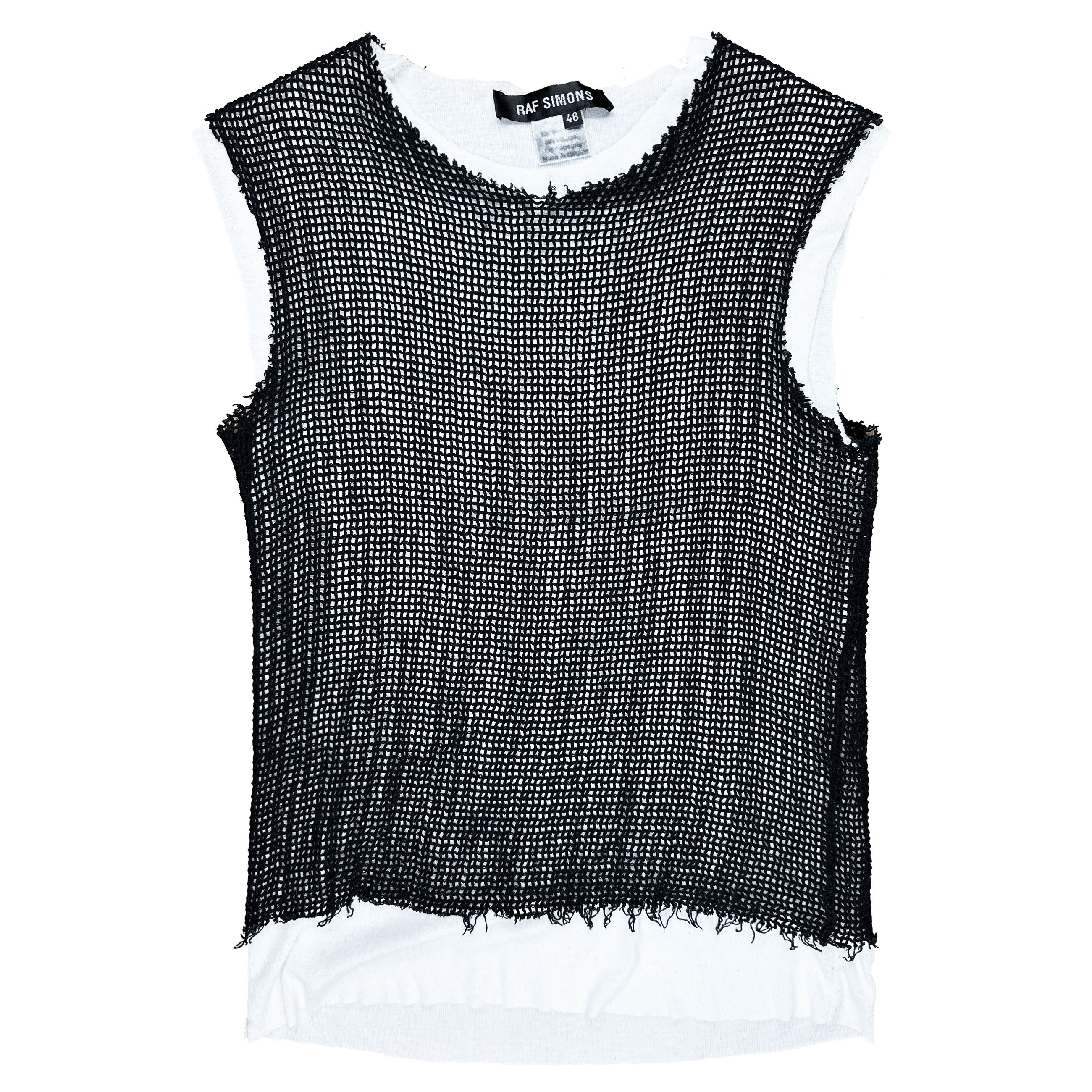 Raf Simons SS99 Layered Mesh Tank Top | Grailed