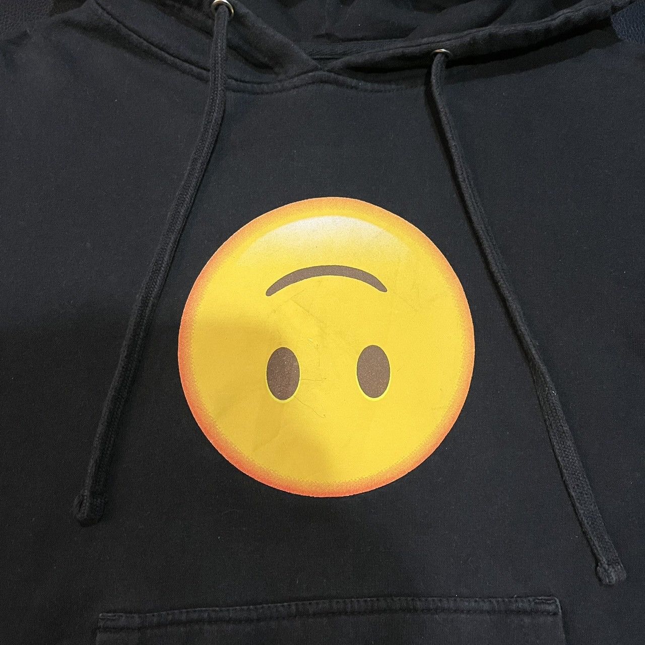 Anti Social Social Club ASSC 'HMU' Smiley Face Yellow on Black Hoodie Sweatshirt Size US S / EU 44-46 / 1 - 4 Thumbnail